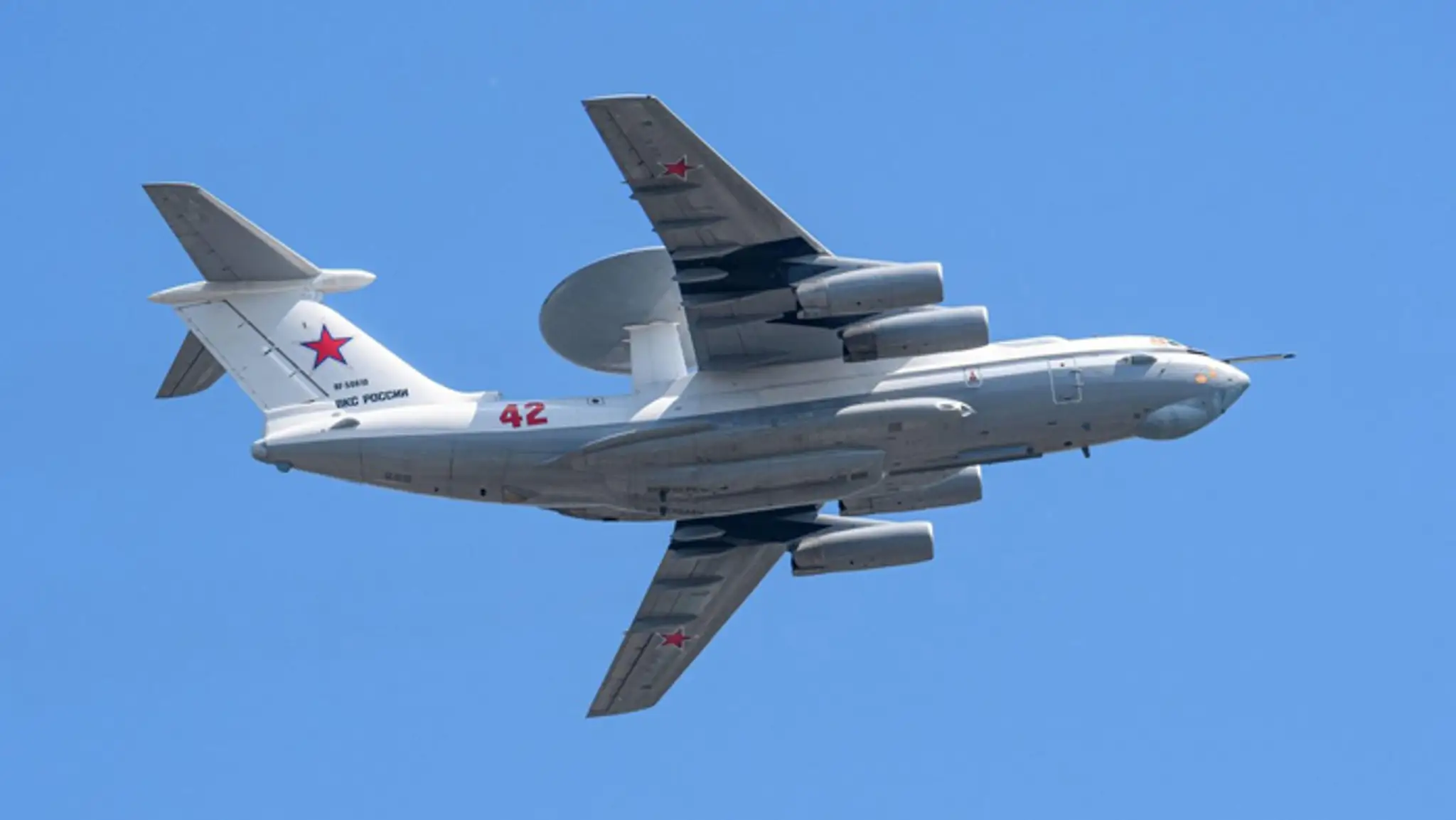 Vojenské lietadlo A-50.