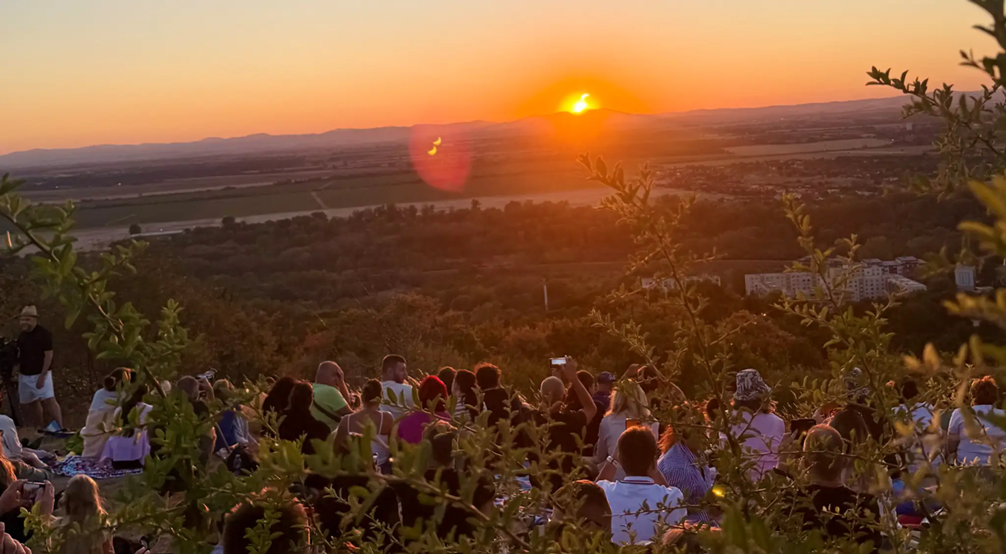 Zatmenie Slnka - vyhliadka Šianec - Hlohovec.