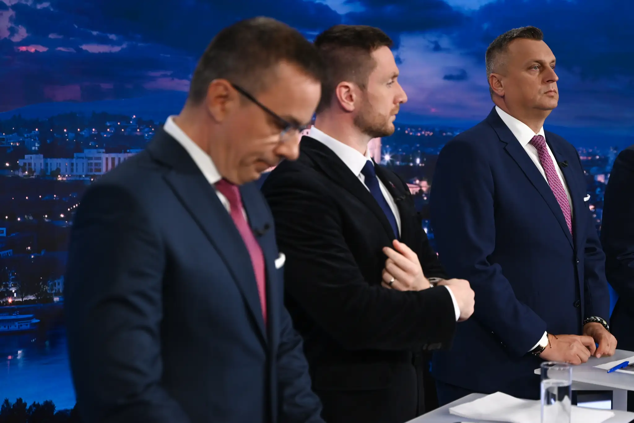 Erik Tomáš (Hlas-SD), Milan Uhrík (Republika) a Andrej Danko (SNS)