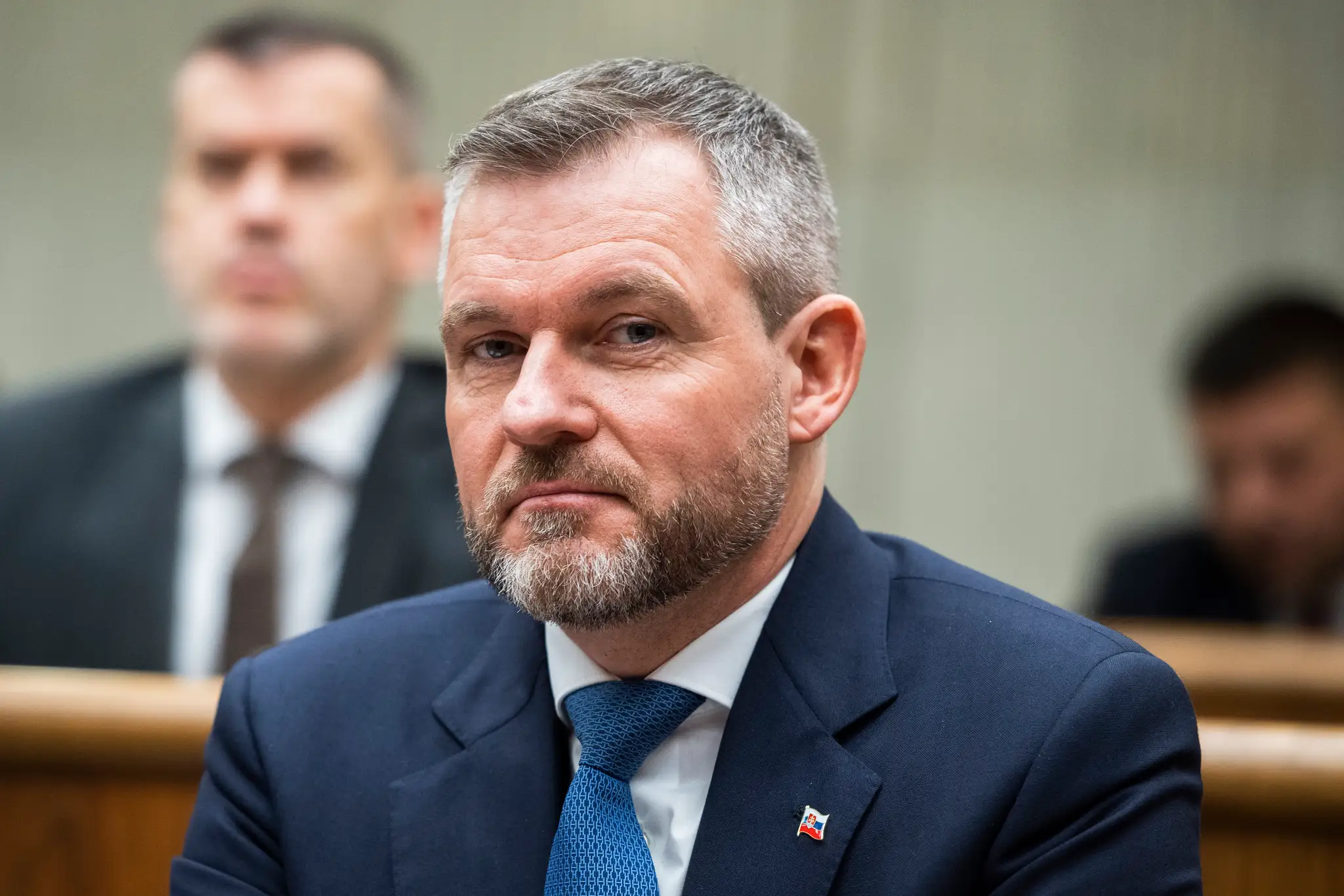 Na snímke predseda Hlasu Peter Pellegrini