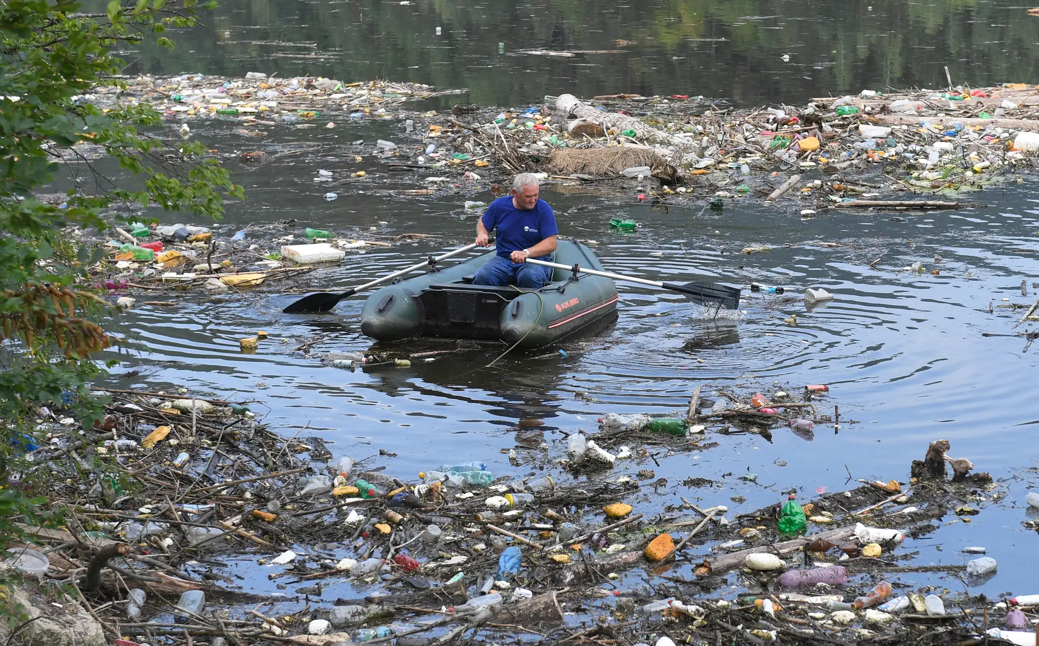 Odpadky v Ružíne.