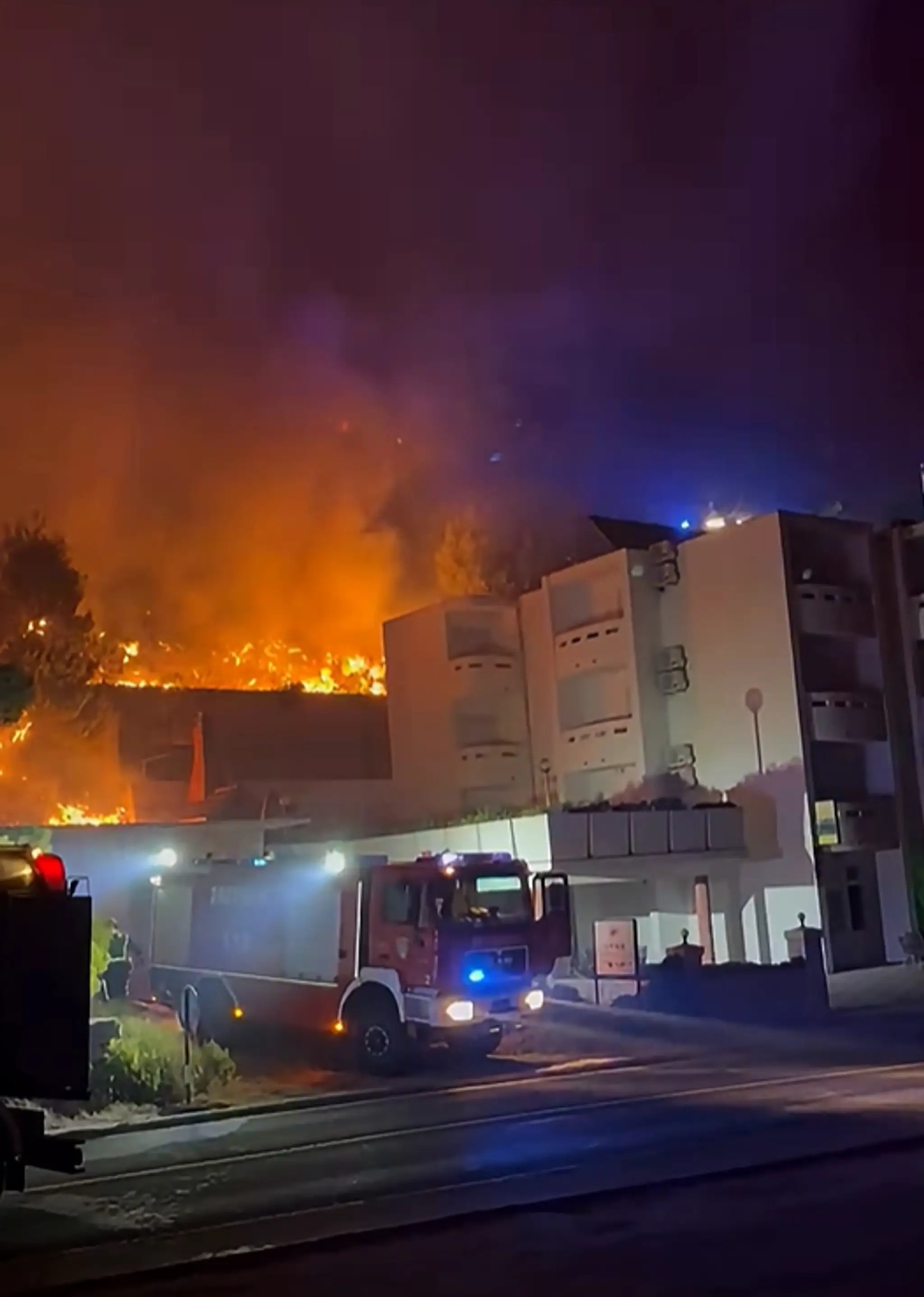Požiar v blízkosti Splitu.