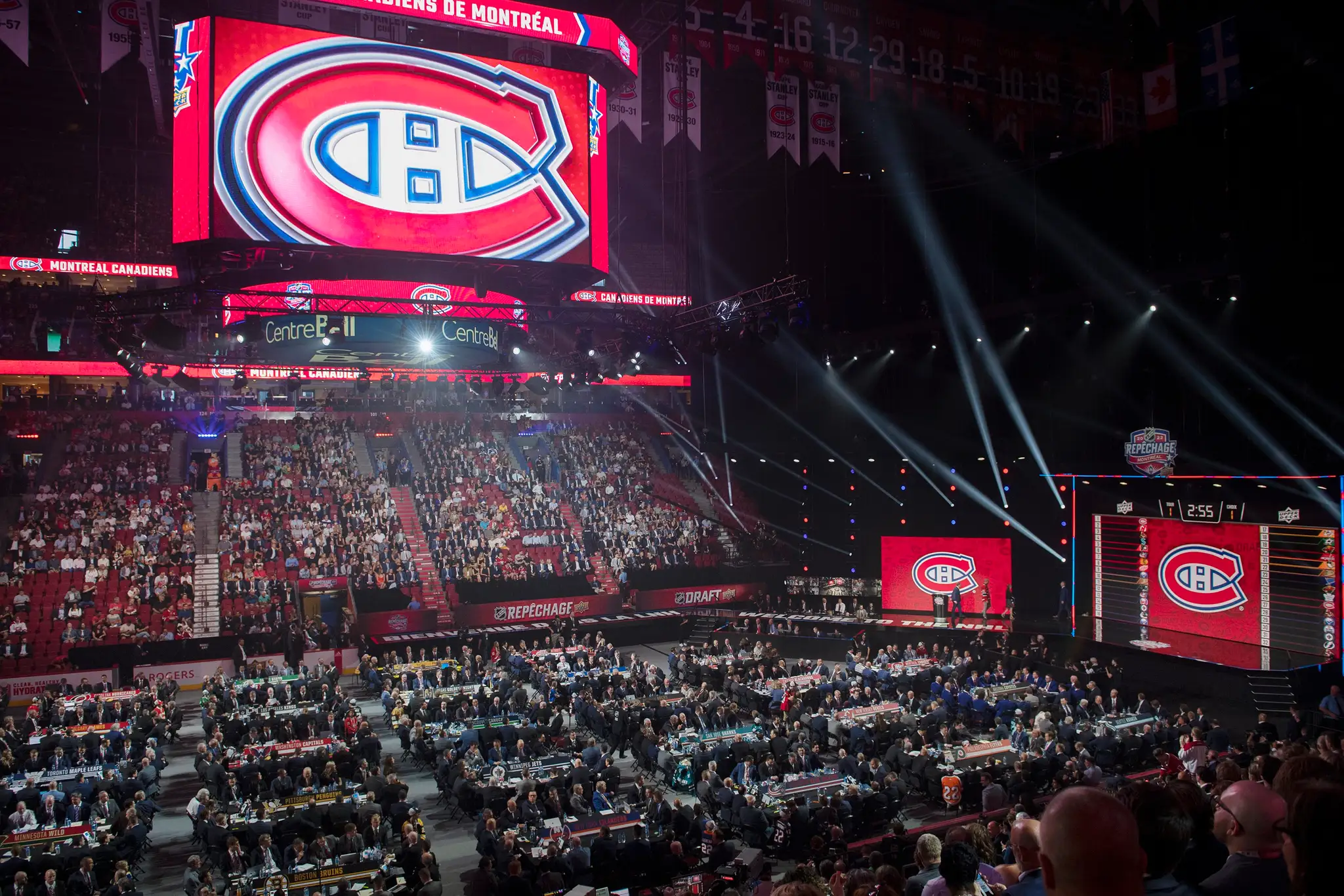 Hala Montrealu Canadiens, kde sa koná NHL draft 2022.