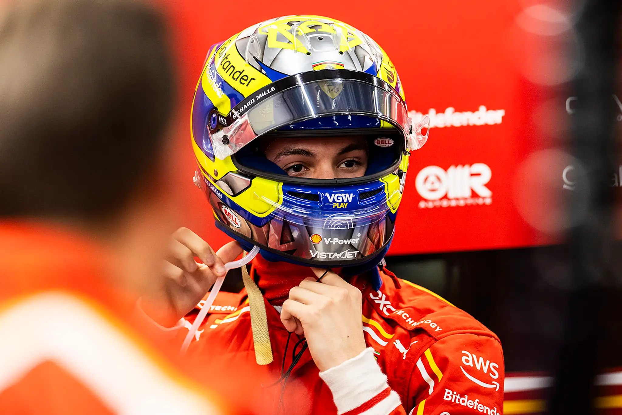 Oliver Bearman z Ferrari.