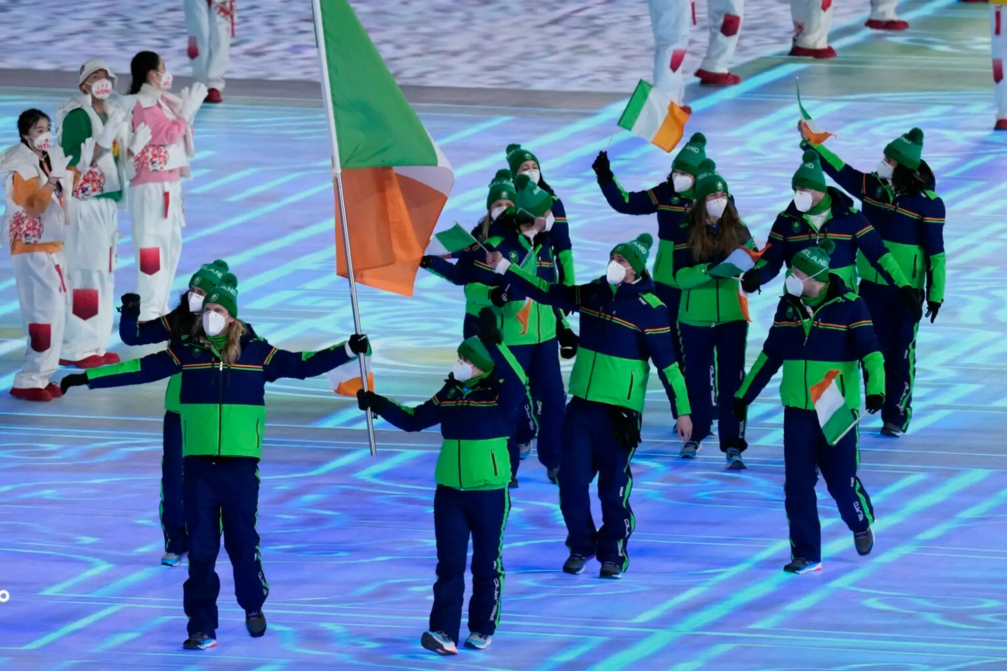 Írski športovci na otváracom ceremoniáli ZOH 2022.