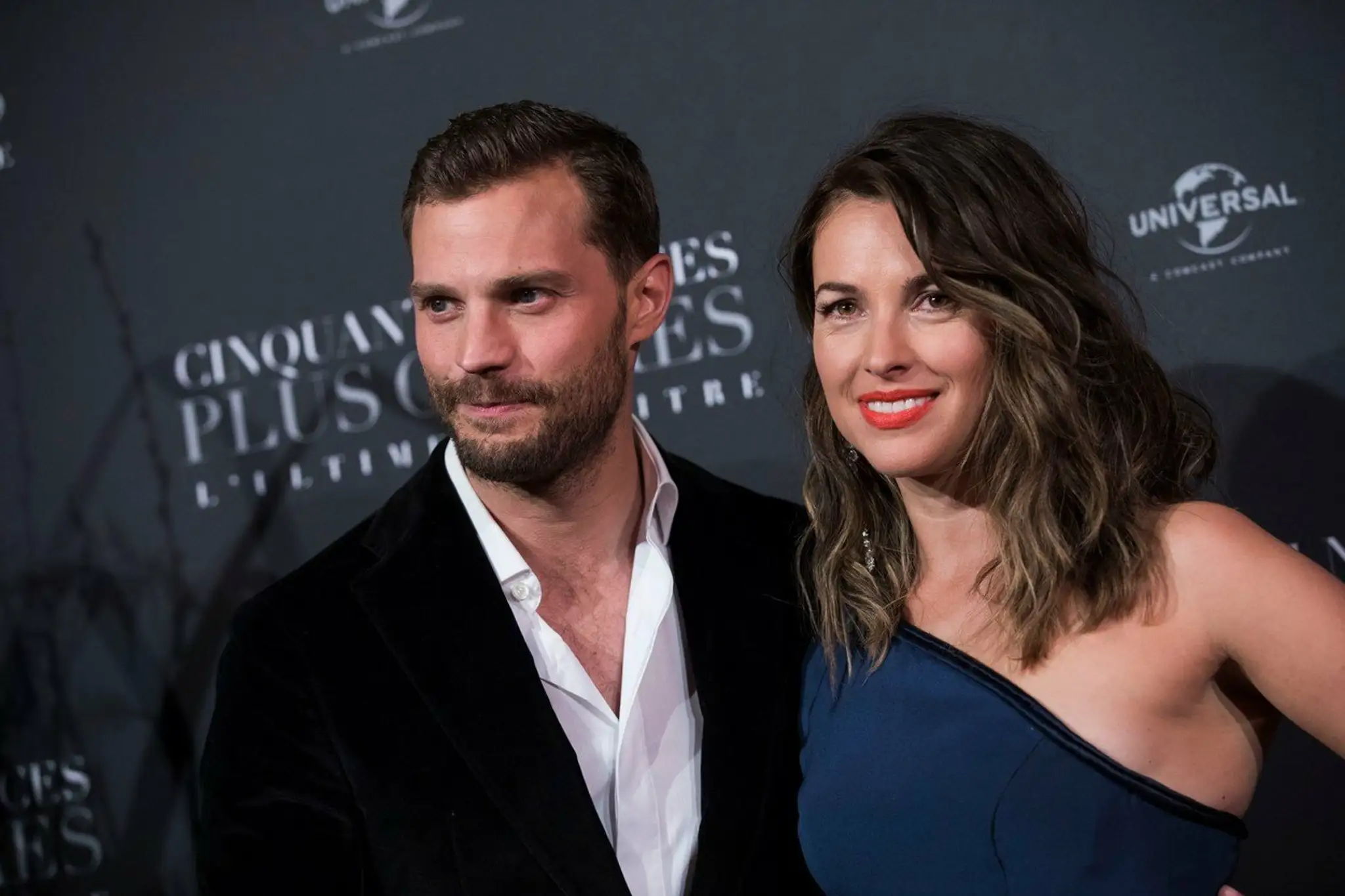 Jamie Dornan s manželkou Ameliou Warner