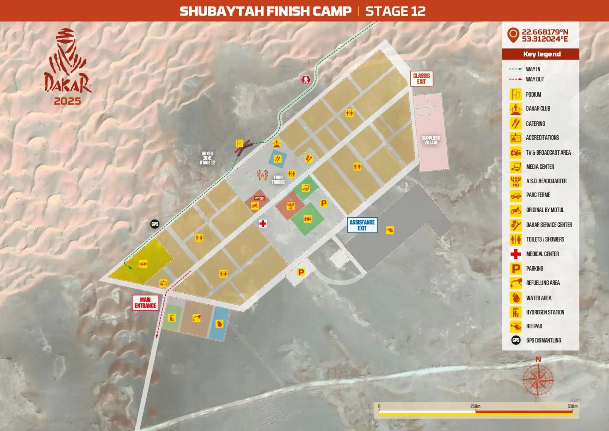 Mapka jedného z bivouacov