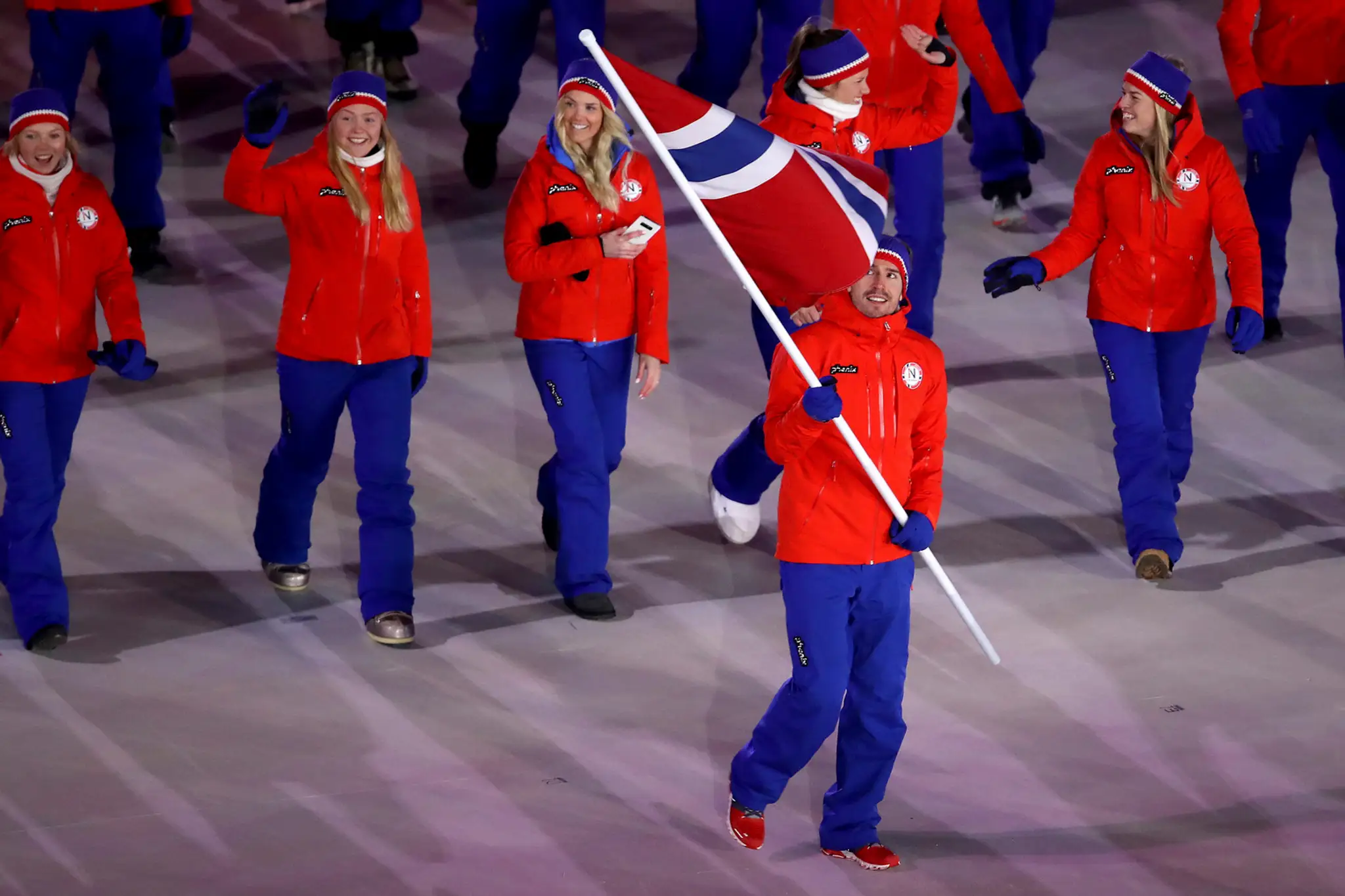 Pestrá nemecká výprava na otváracom ceremoniáli ZOH 2018.
