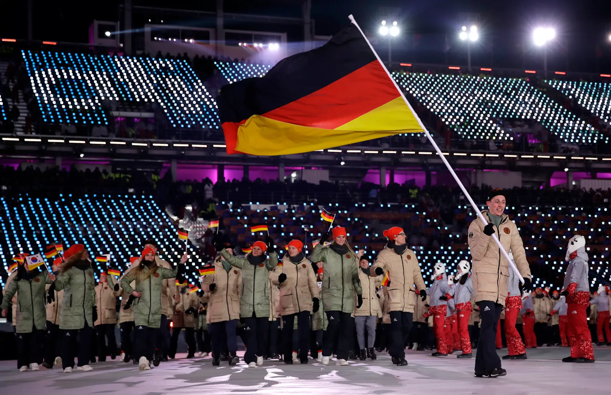 Športovci z Bosny a Hercegoviny na otváracom ceremoniáli ZOH 2018.