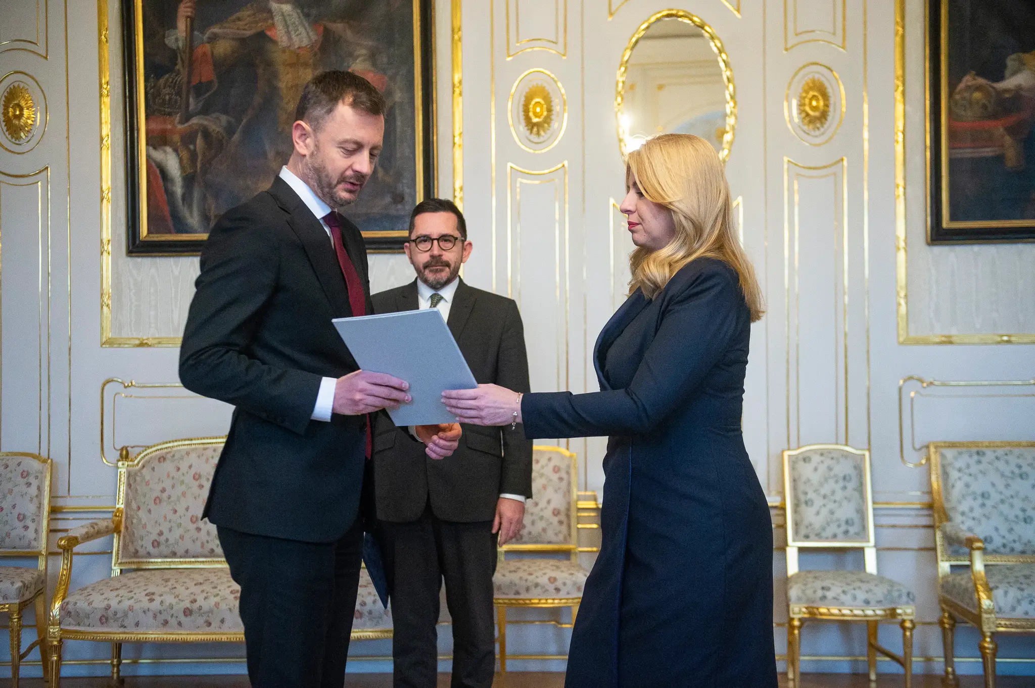Eduard Heger a Zuzana Čaputová.
