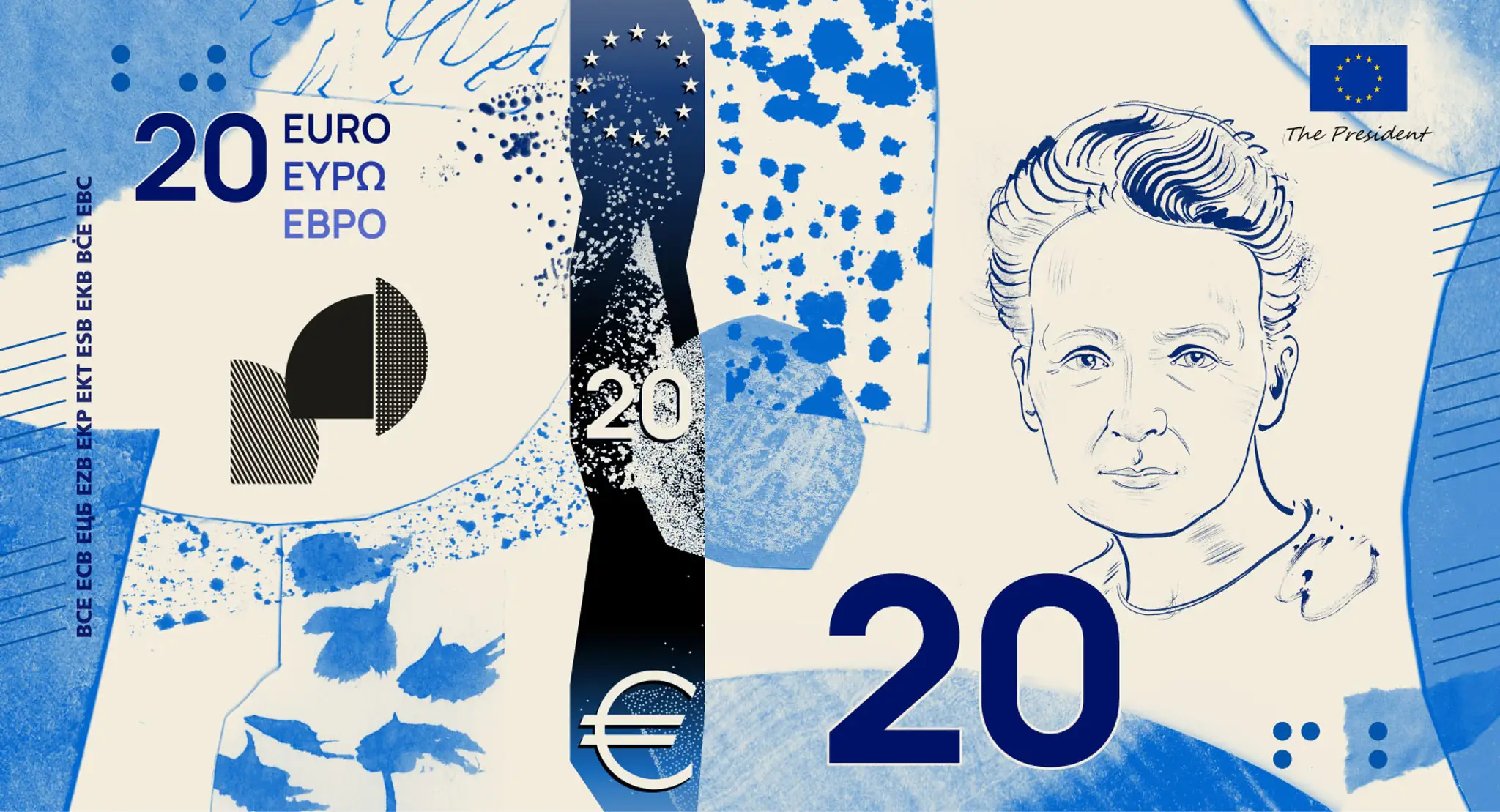 Nové eurobankovky Návrh F
