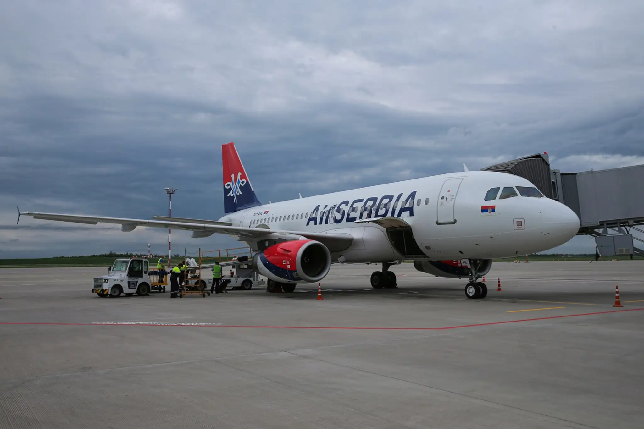 Lietadlo Air Serbia - ilustračná snímka