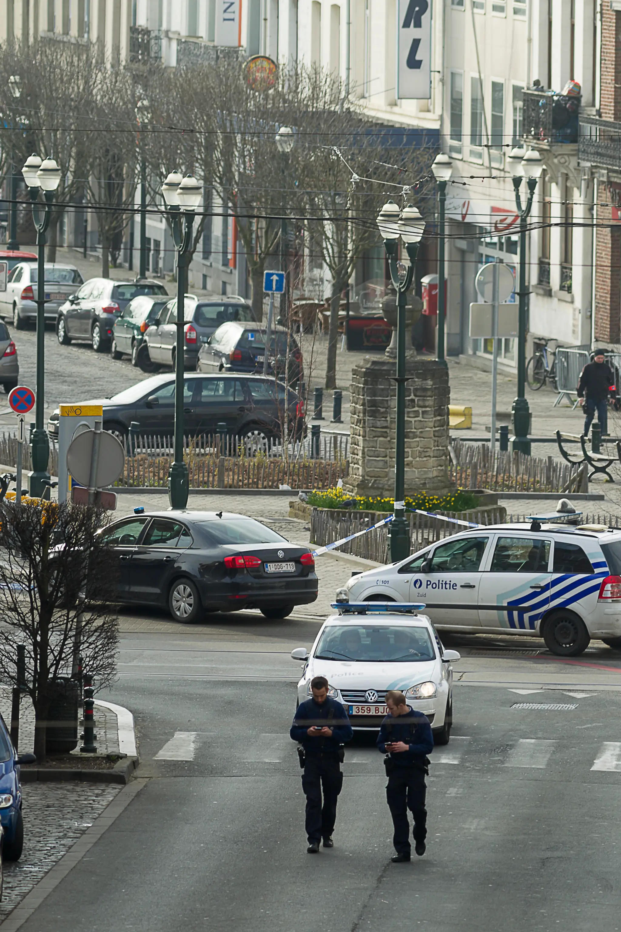 Prestrelka v Bruseli.