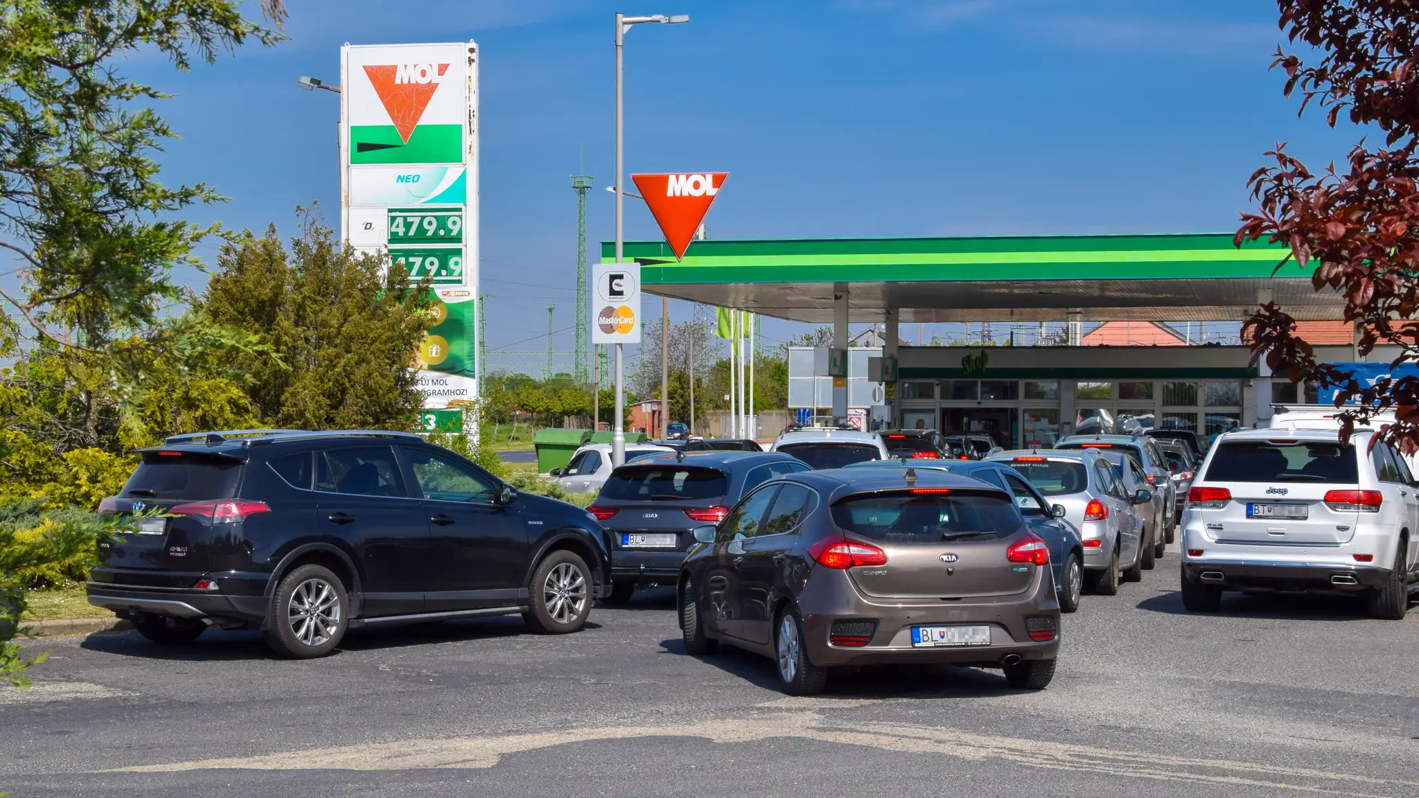 Čerpacia stanica v Rajke