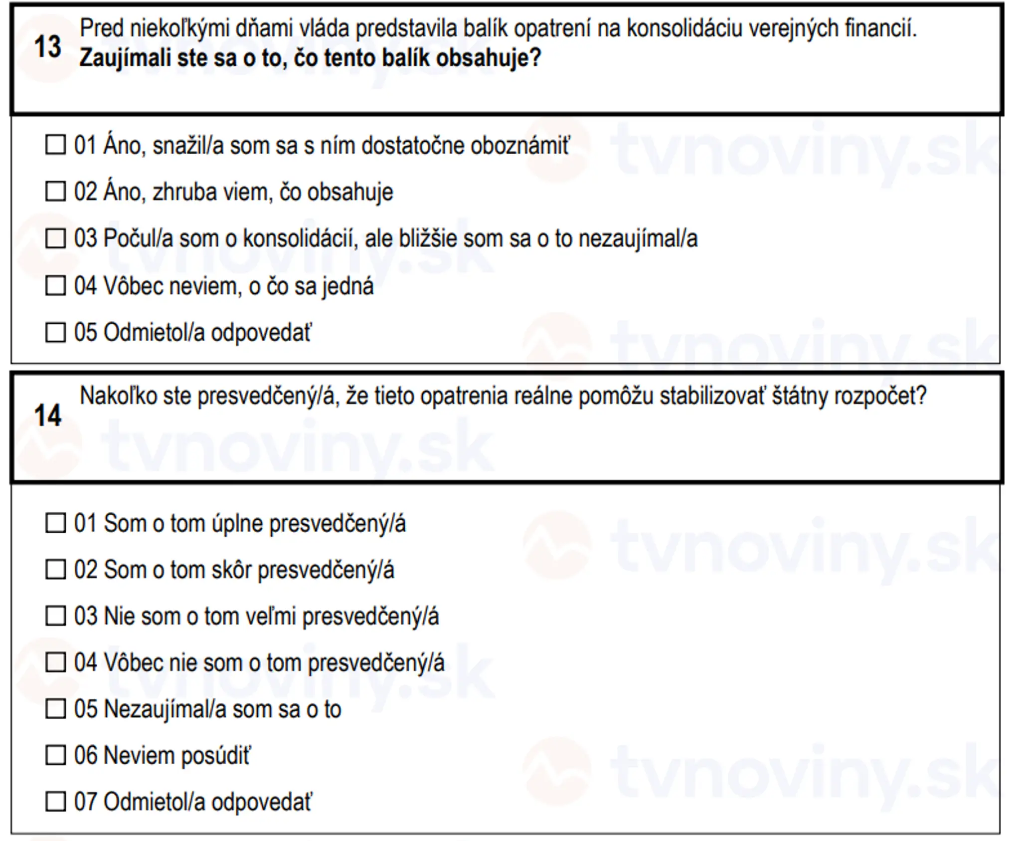 Otázky, ktoré sa pýta Štatistický úrad SR
