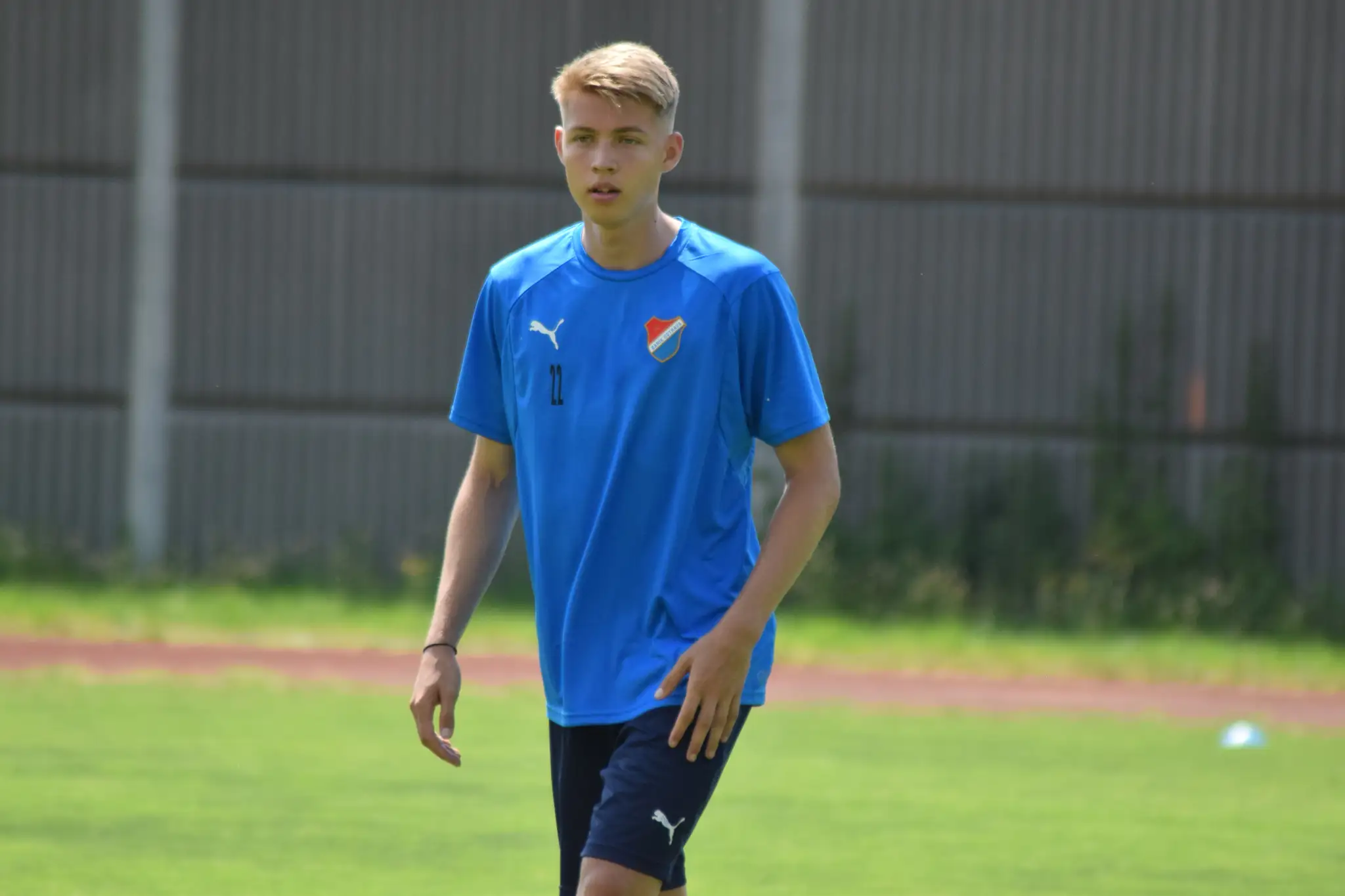 Christián Veliký na tréningu v Ostrave.