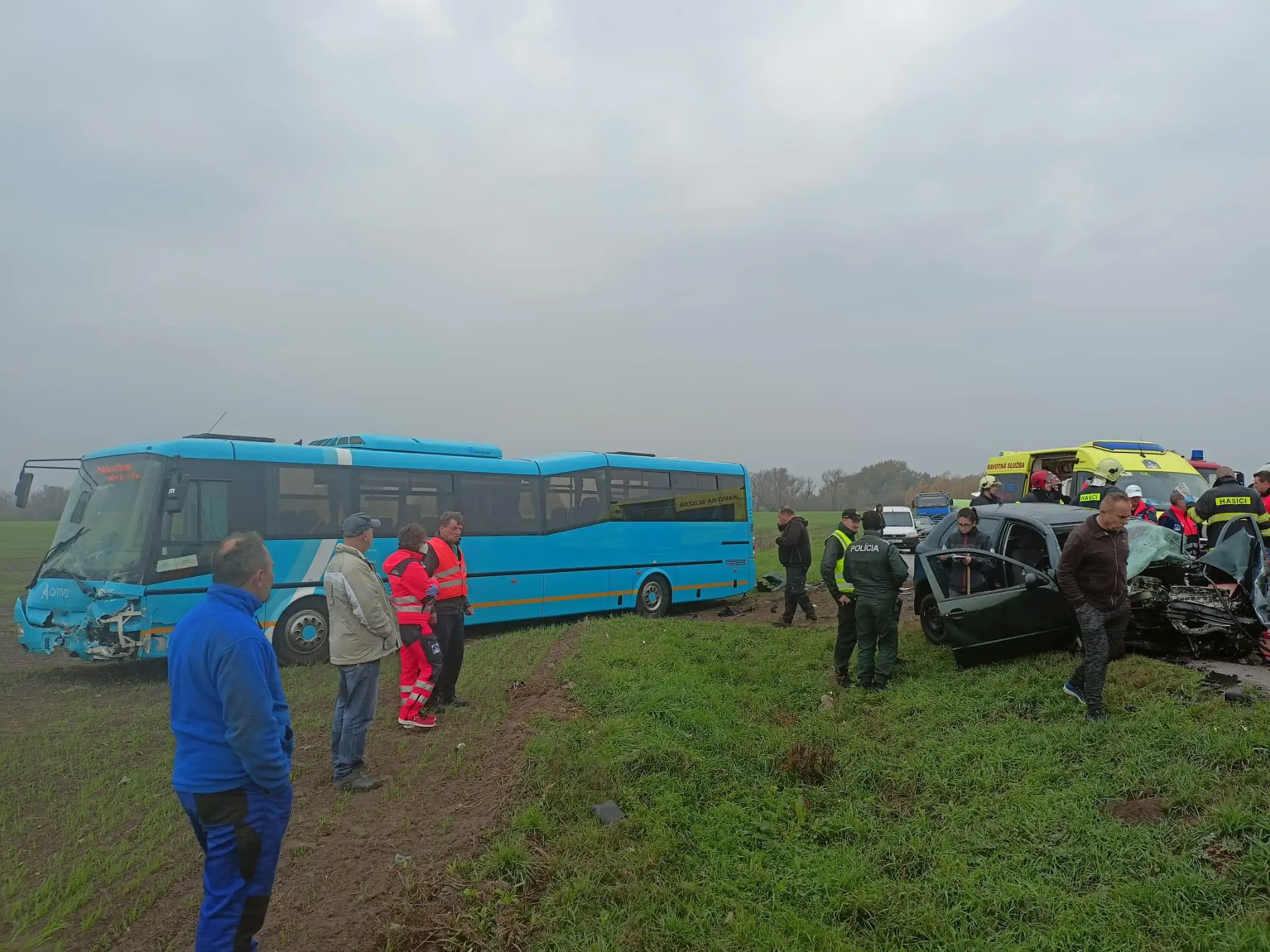 Zásah pri dopravnej nehode Chotín
