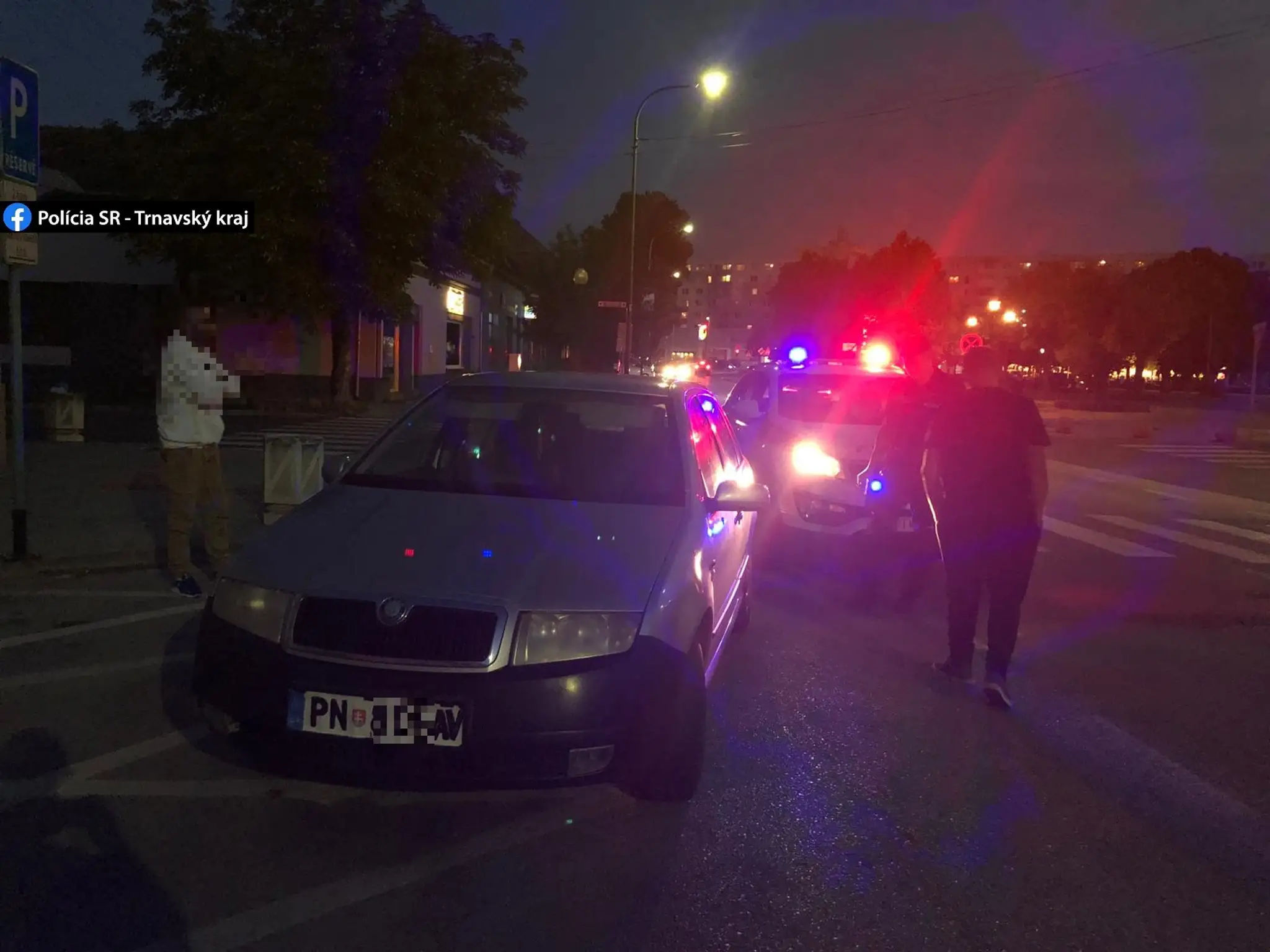 Polícia zastavila vozidlo