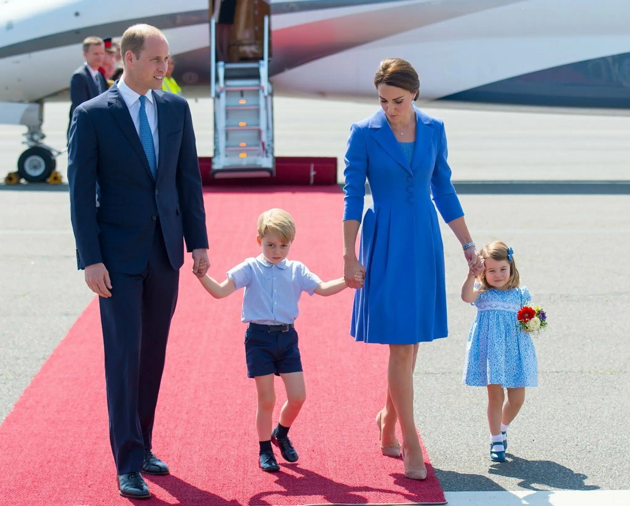 Princ William s Kate a deťmi.