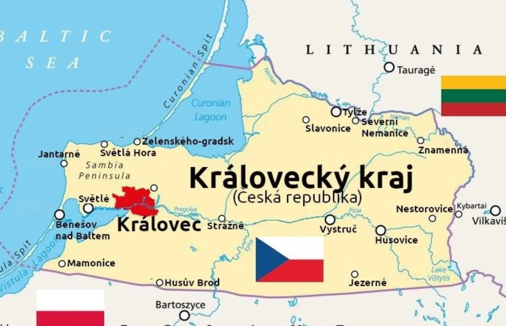 Kaliningrad je Královec.