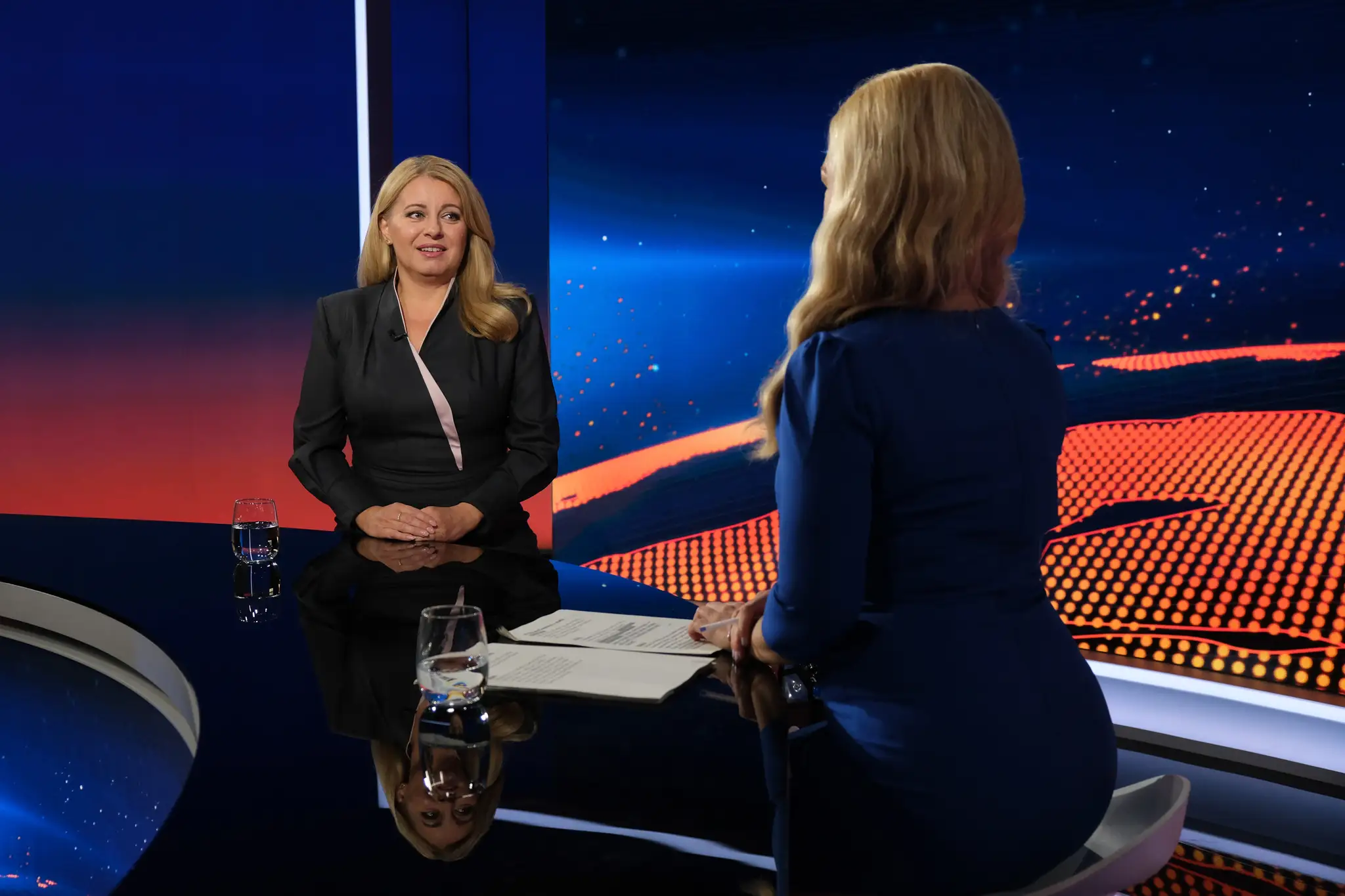 Zuzana Čaputová v Televíznych novinách.