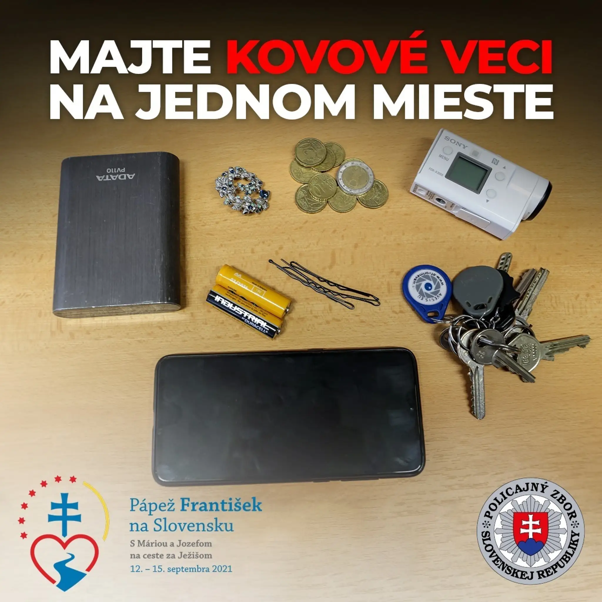 Kovové predmety.