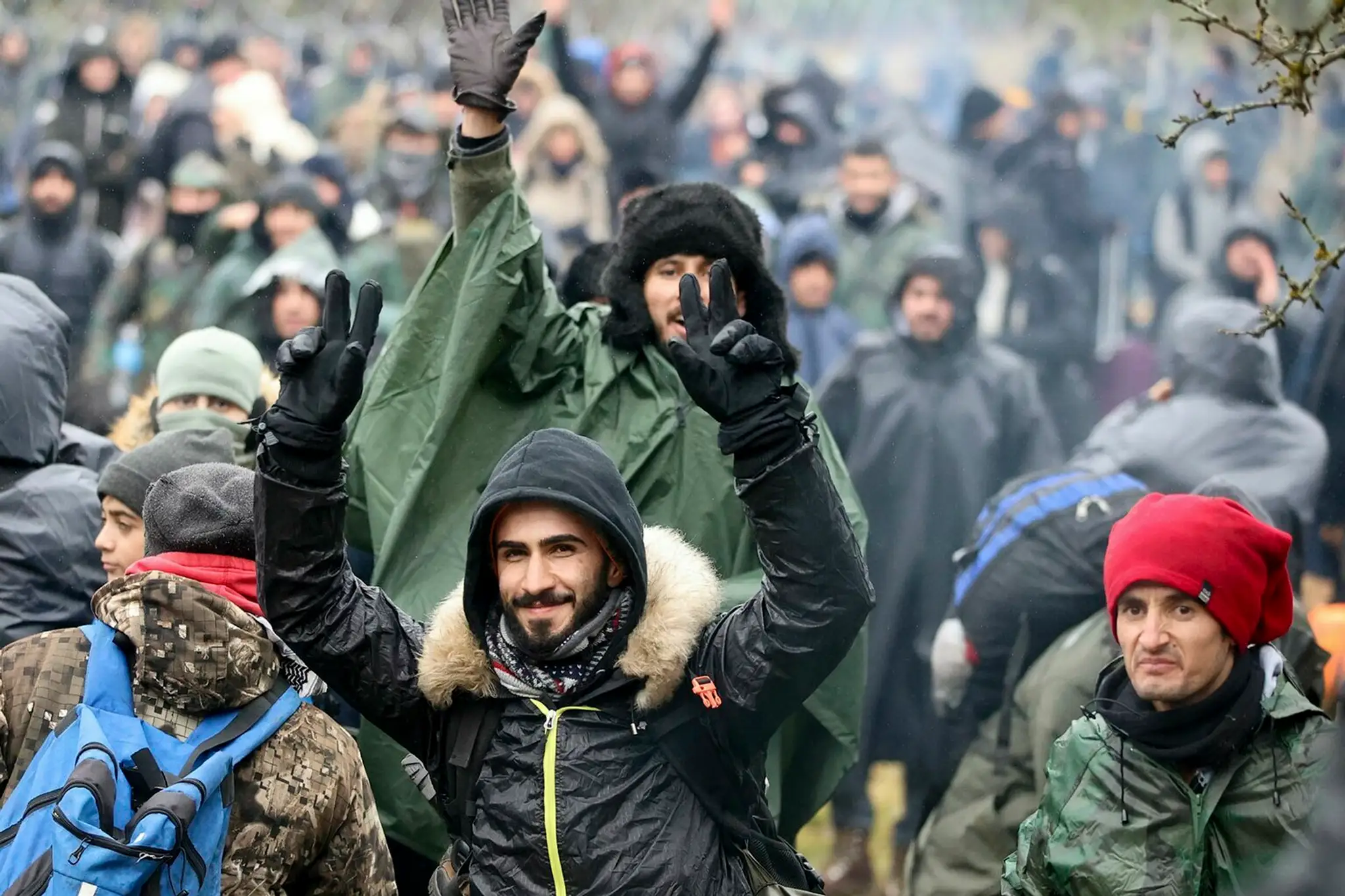 Migranti na hranici Poľska a Bieloruska