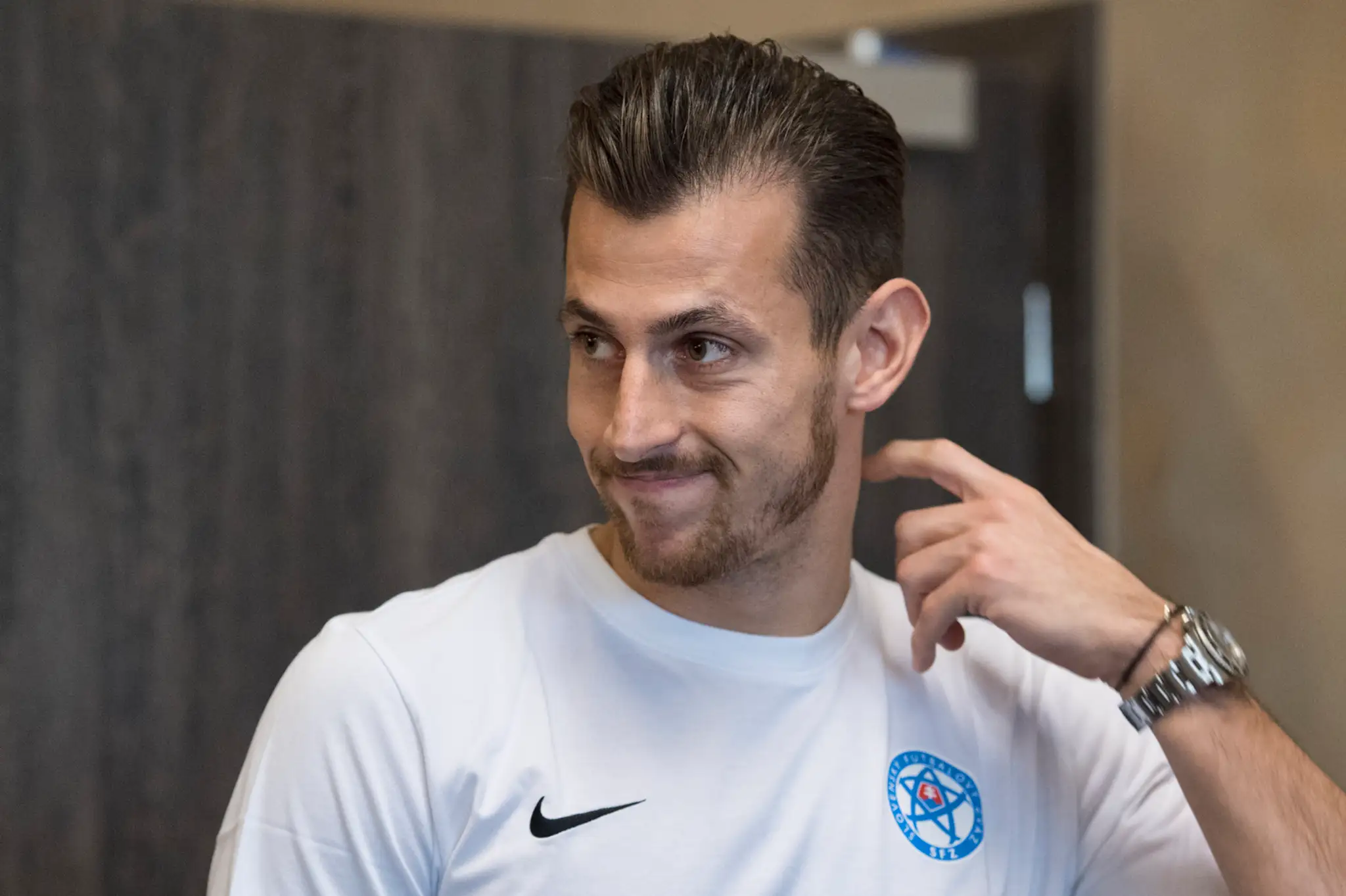 Martin Dúbravka na zraze slovenskej futbalovej reprezentácie.