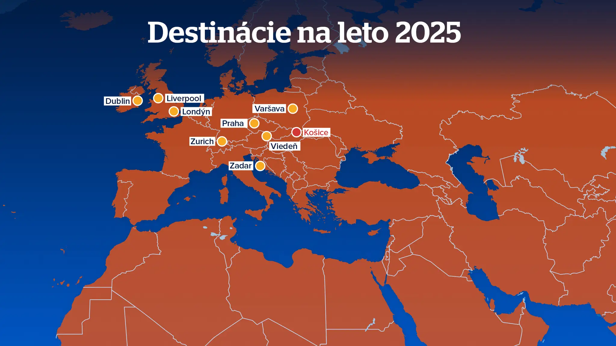 Destinácie na leto 2025