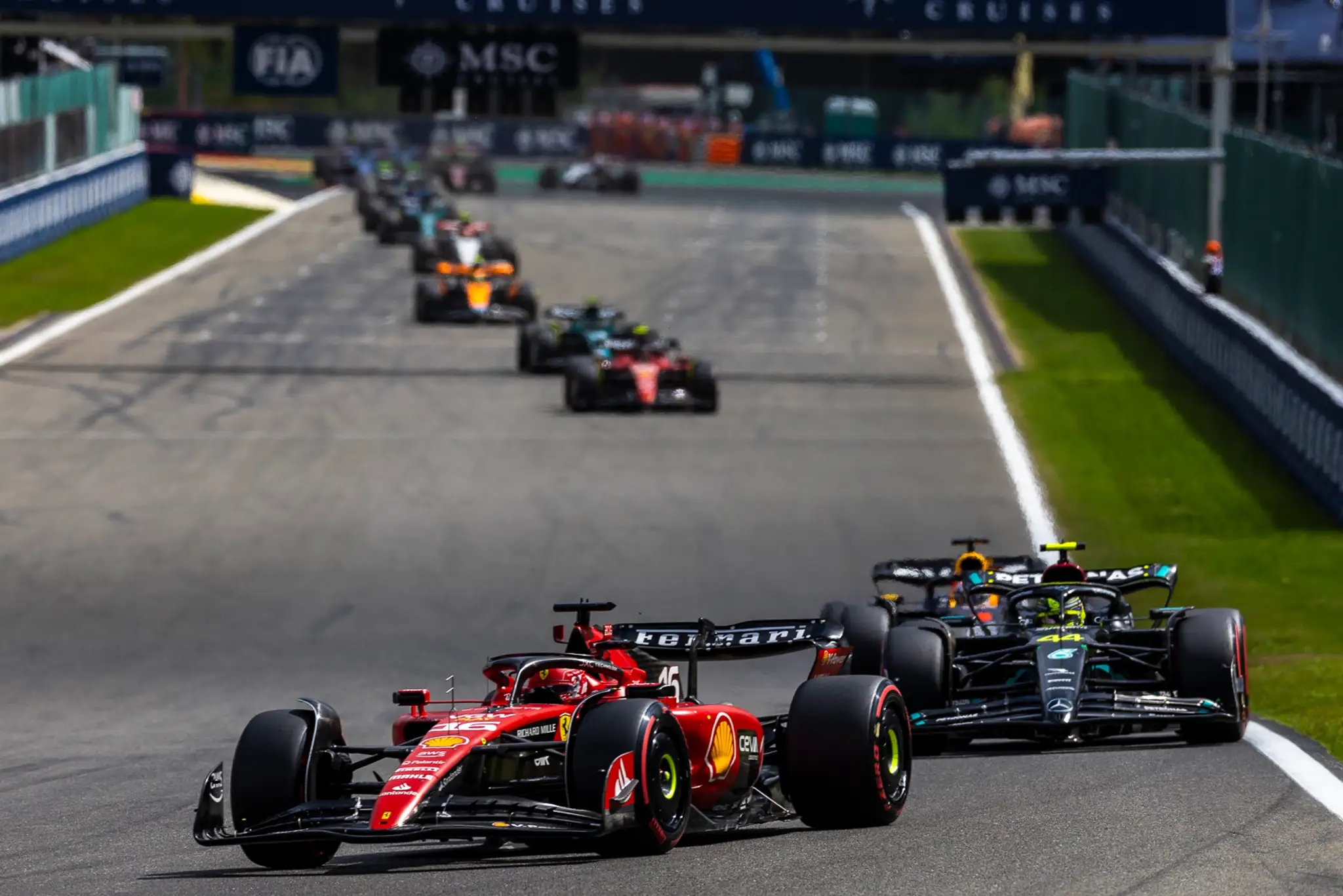 Charles Leclerc na Ferrari.