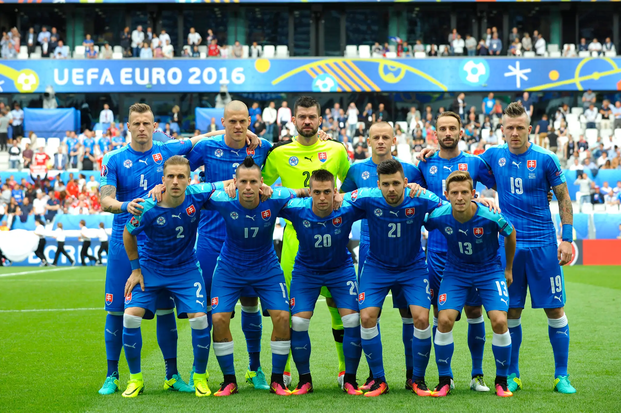 Základná jedenástka v zápase proti Walesu na ME vo futbale.