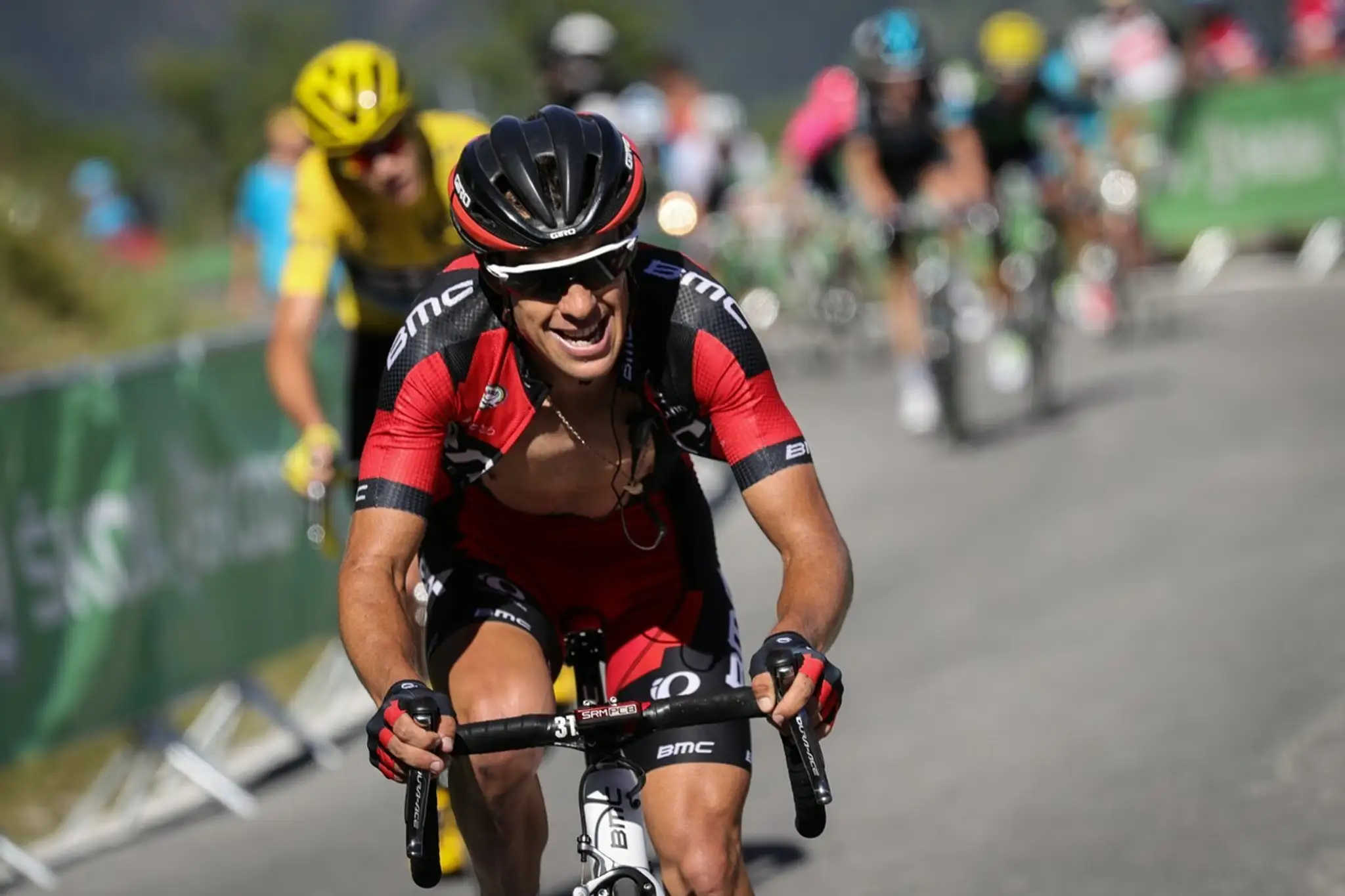 Richie Porte a za ním Chris Froome počas TdF 2016.
