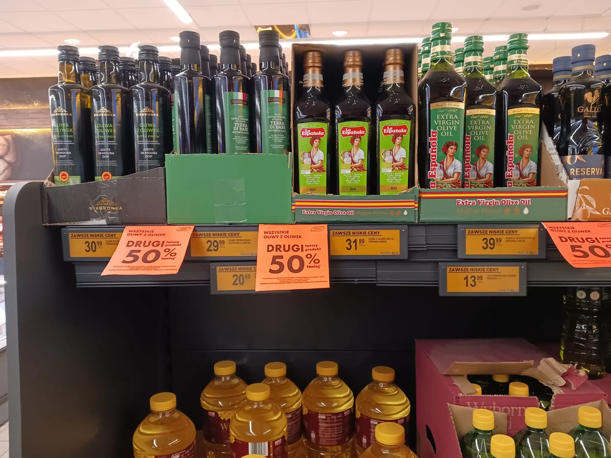 Ceny potravín v Biedronke v Krakove
