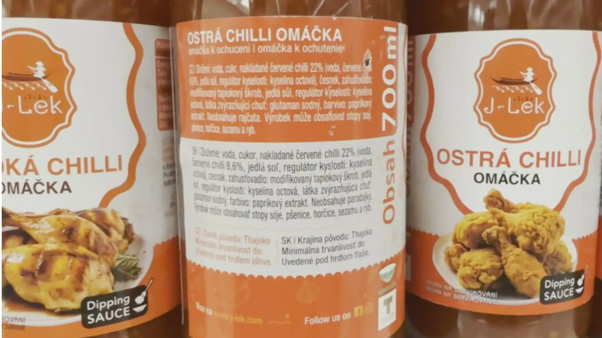 Omáčka s obsahom glutamátu sodného