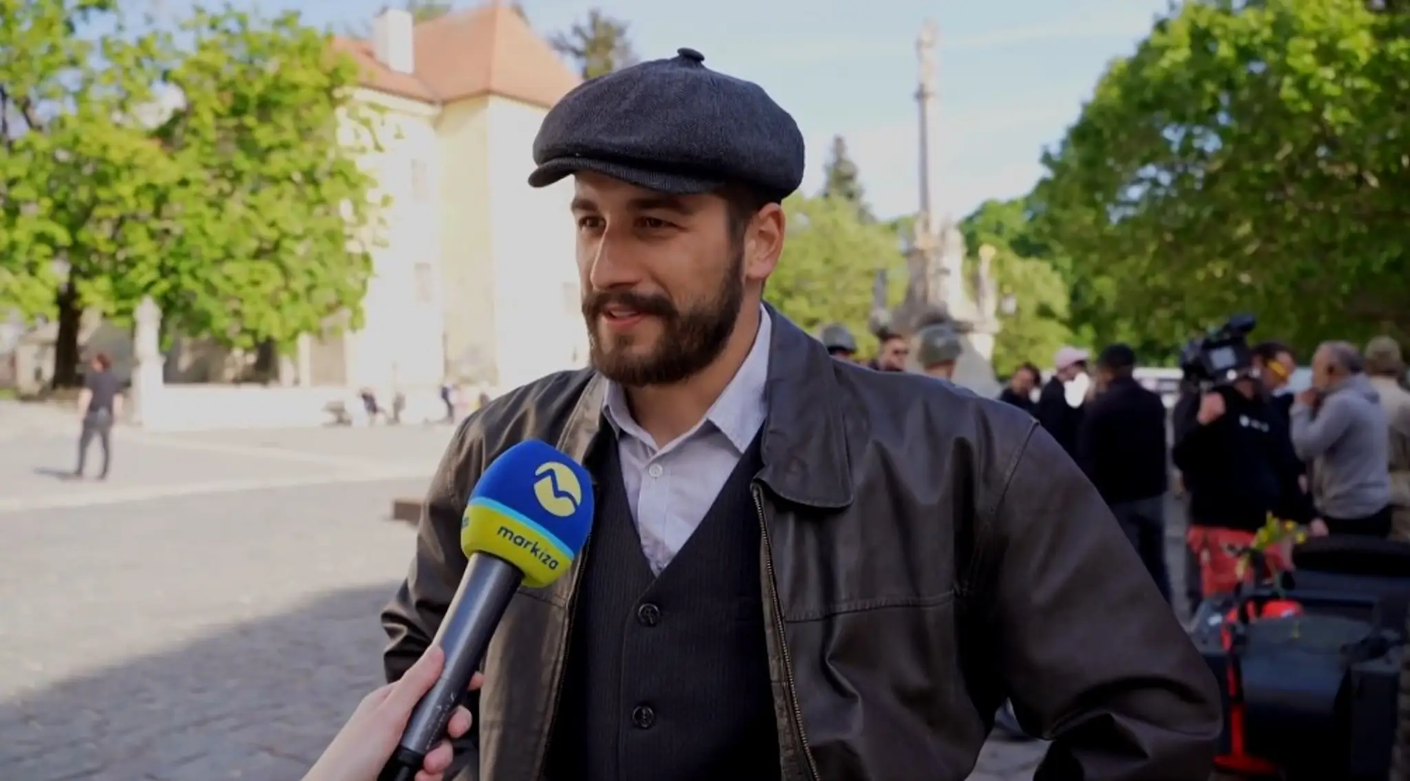 Jakub Jablonský ako Dávid na nakrúcaní Dunaja.