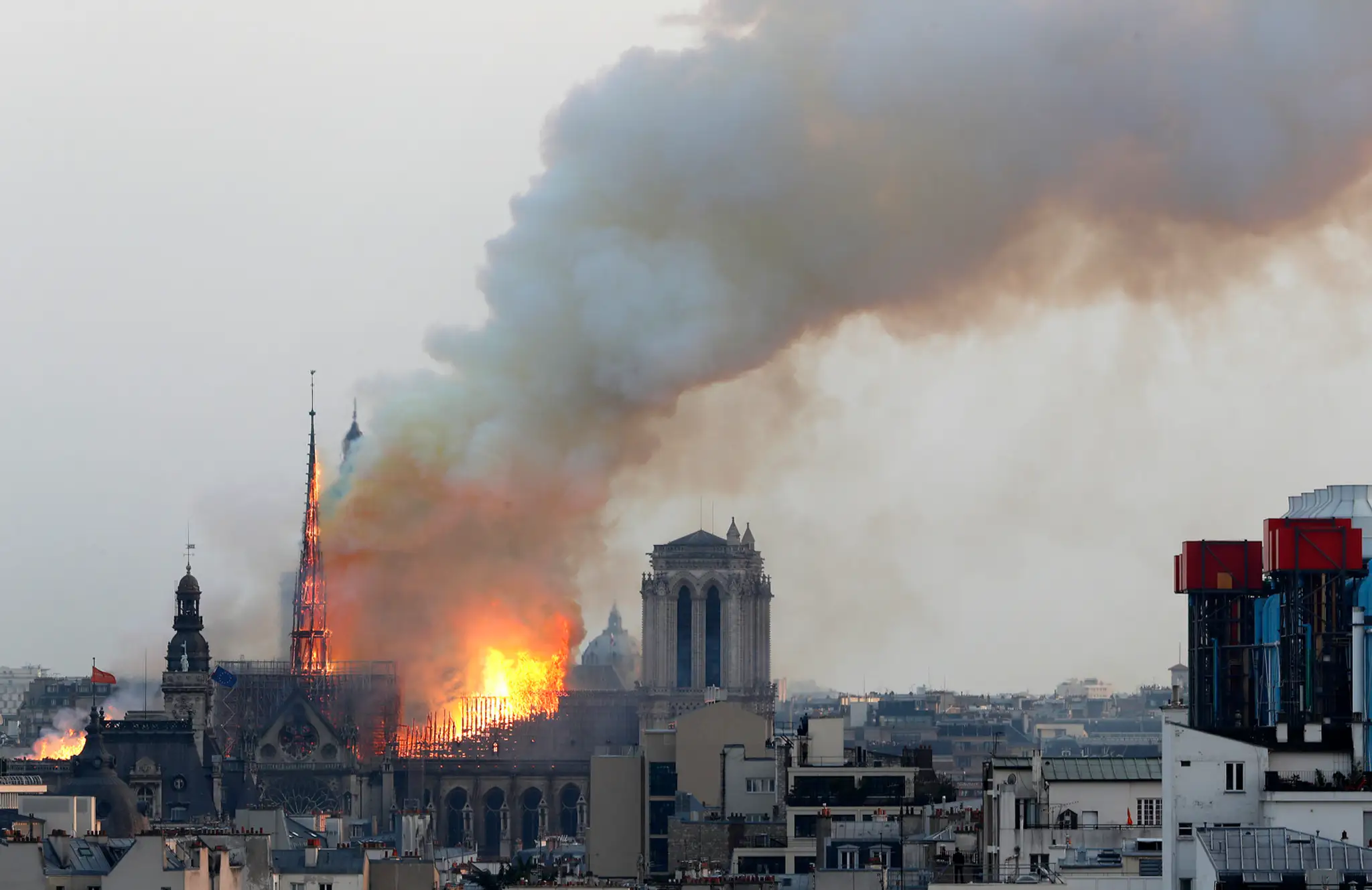 Požiar Notre Dame.