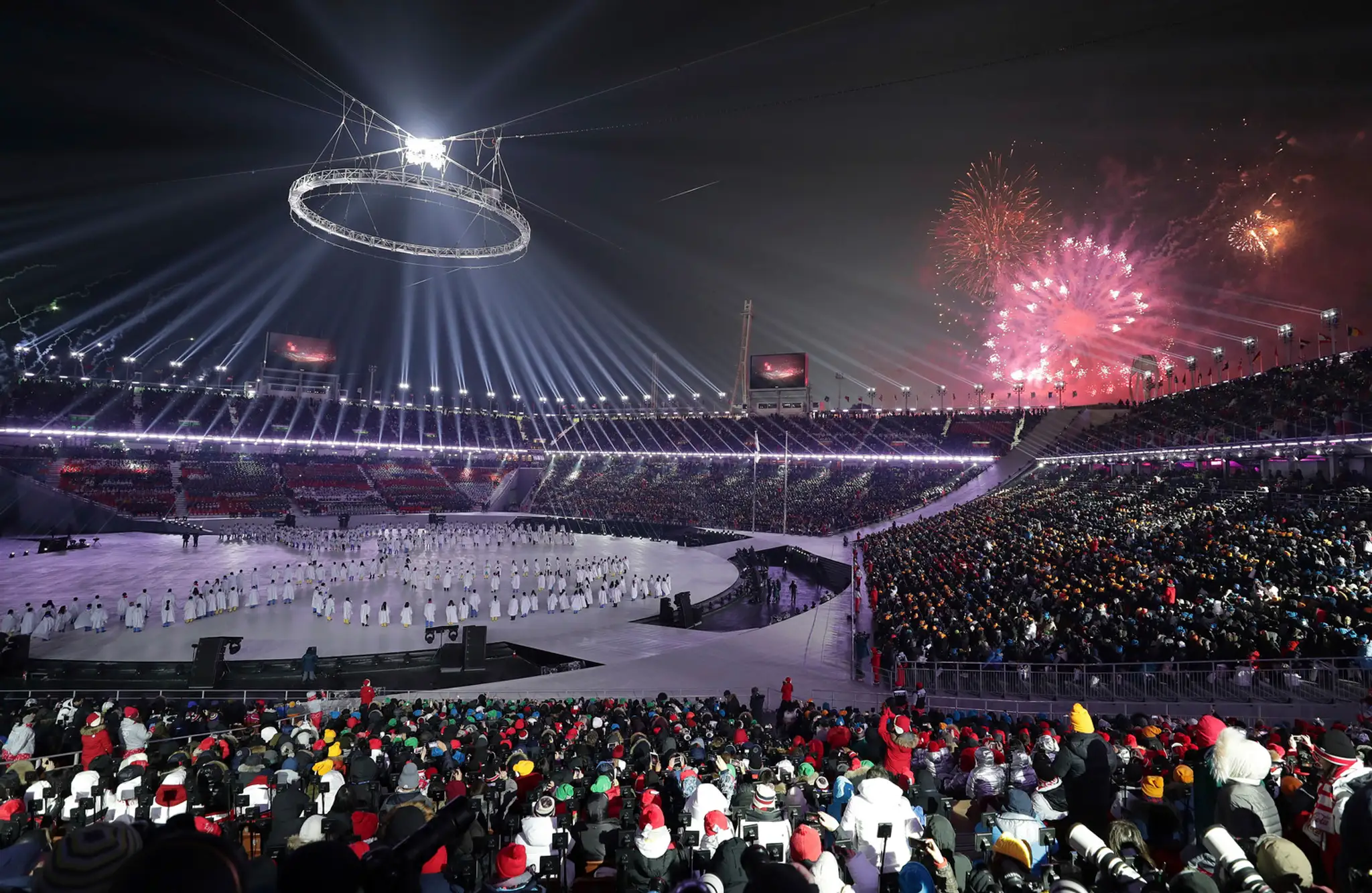 Marockí športovci na otváracom ceremoniáli ZOH 2018.