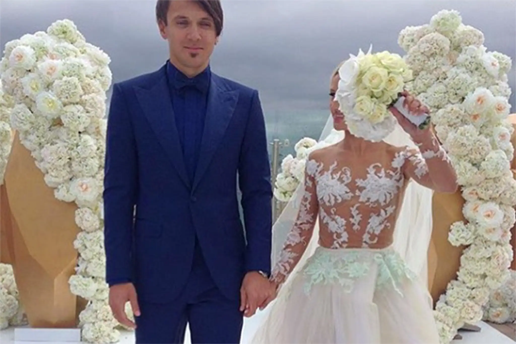 Tatiana Volosožarová a Maxim Trankov pred obradom.