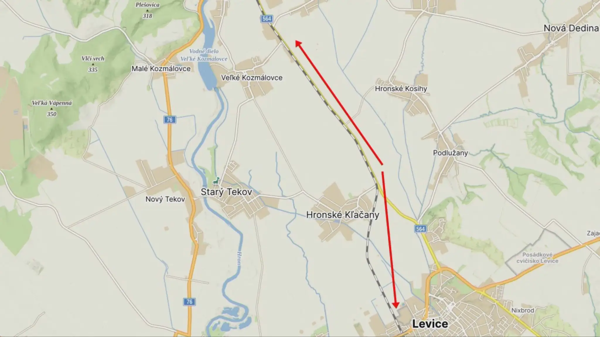 Oprava trate mapka