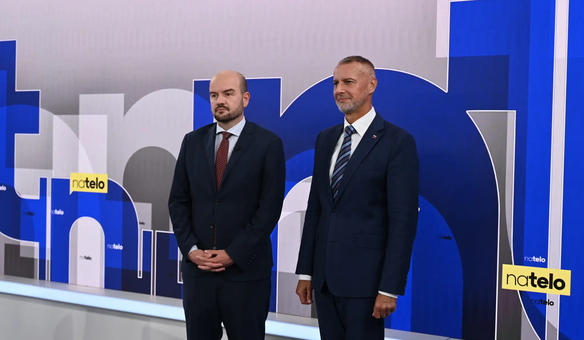 Richard Raši (Hlas-SD) a Martin Dubéci (PS) v relácii Na telo