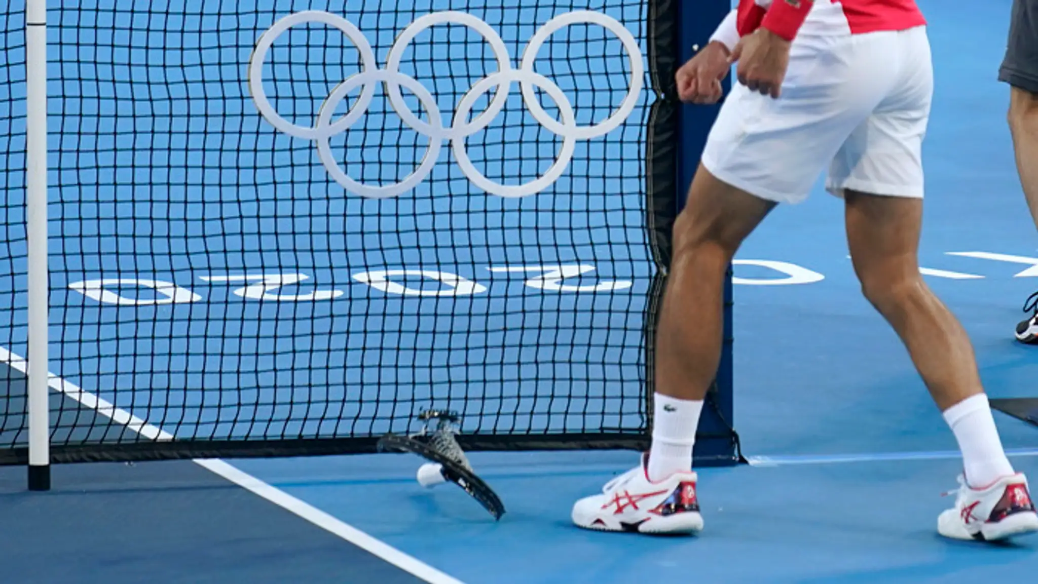 Raketa, ktorú zlomil v boji o bronz na OH Novak Djokovič.