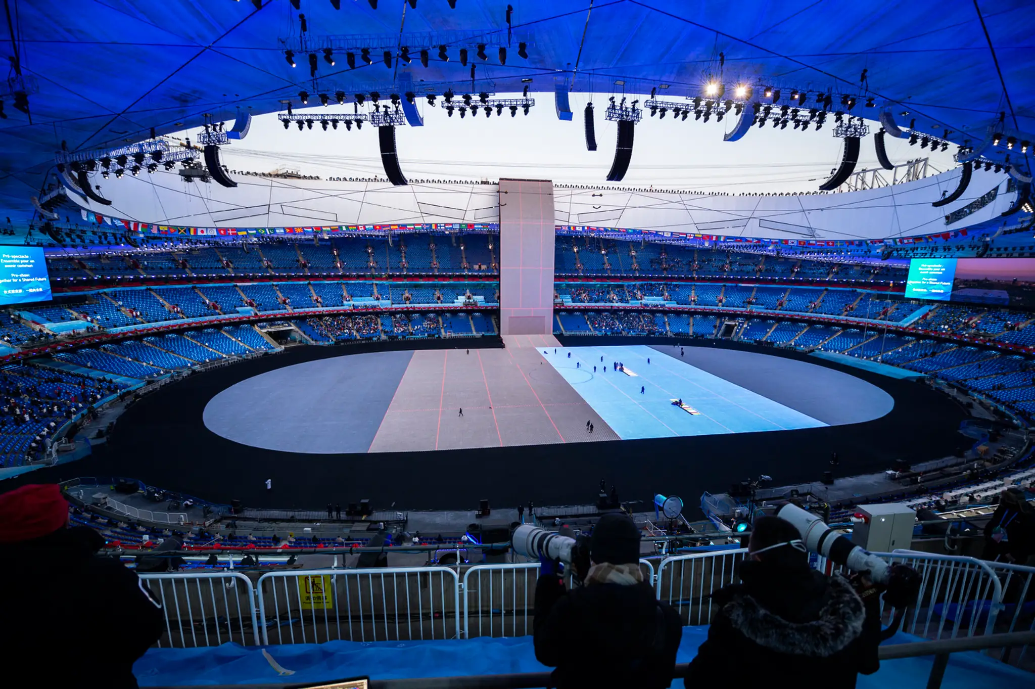 Národný štadión Vtáčie hniezdo, dejisko otváracieho ceremoniálu ZOH 2022.