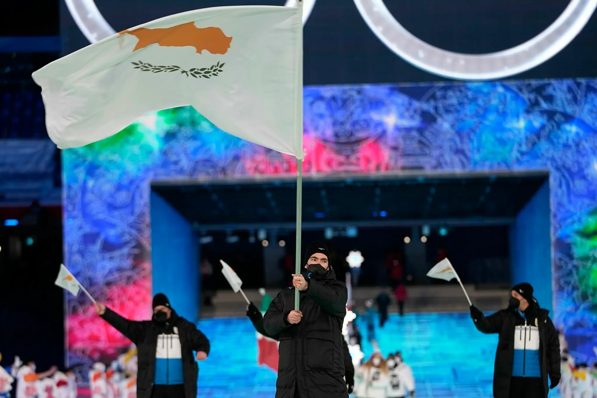 Skromná výprava Cyprusu na otváracom ceremoniáli ZOH 2022.