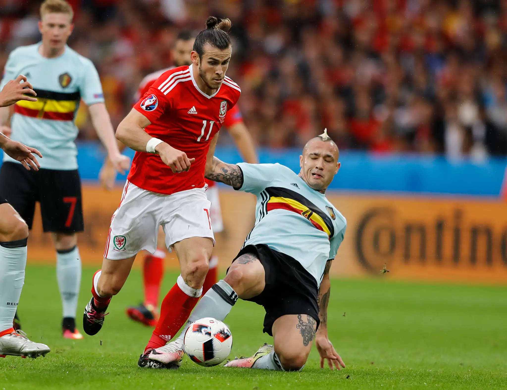 Snímky zo zápasu Belgicko - Wales