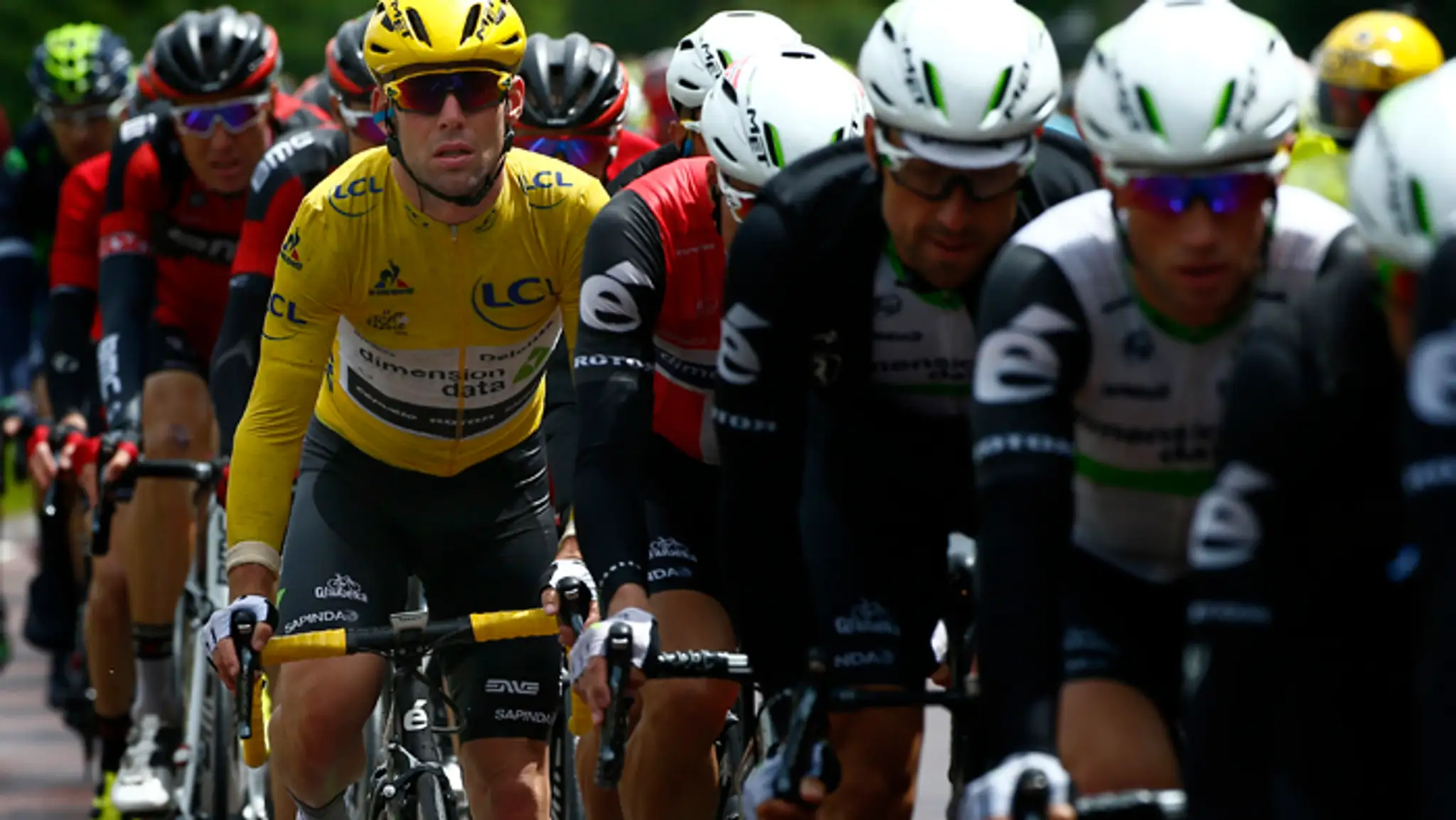 Mark Cavendish pred druhou etapou na TdF.