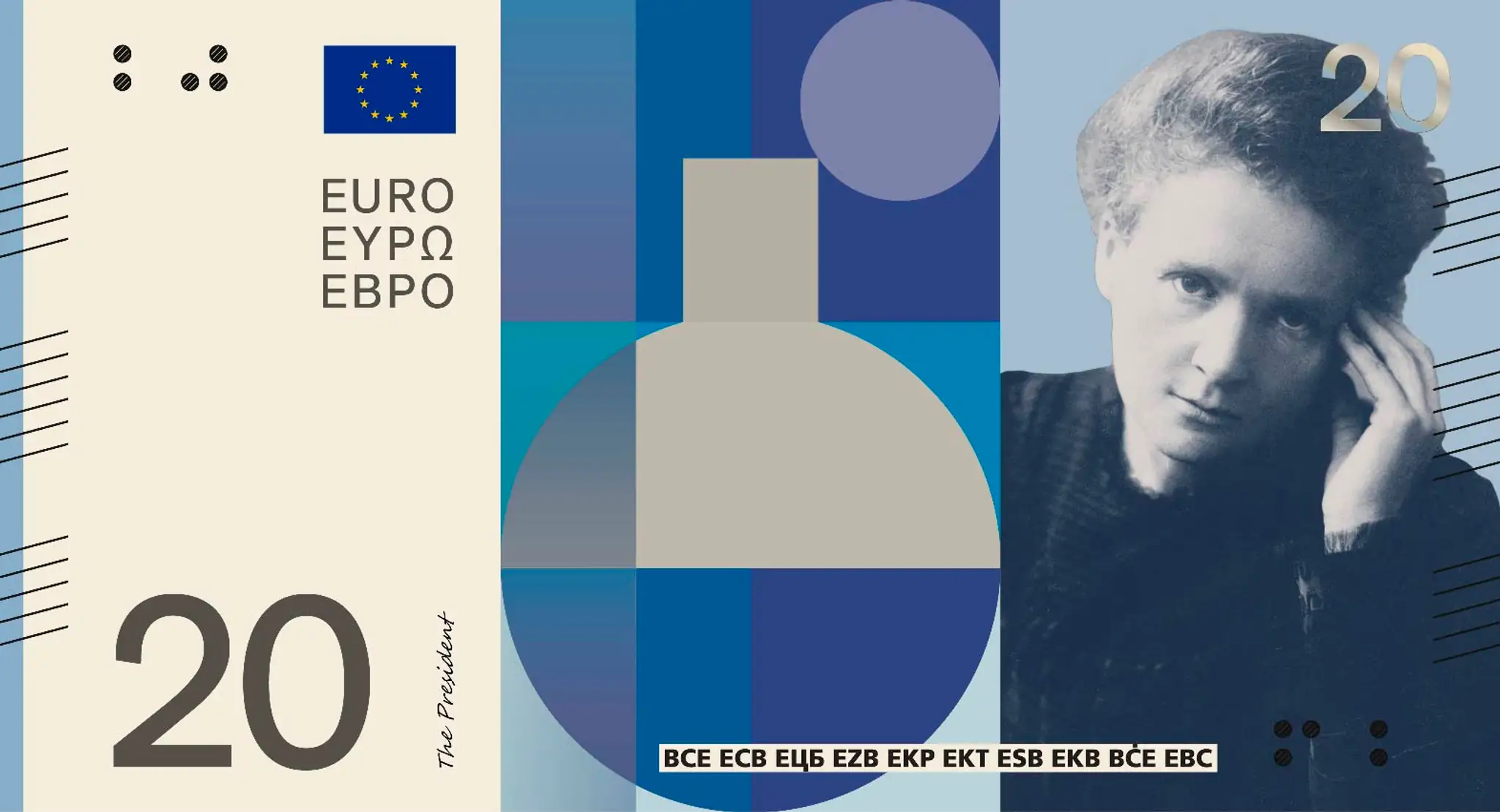 Eurobankovky Návrh C
