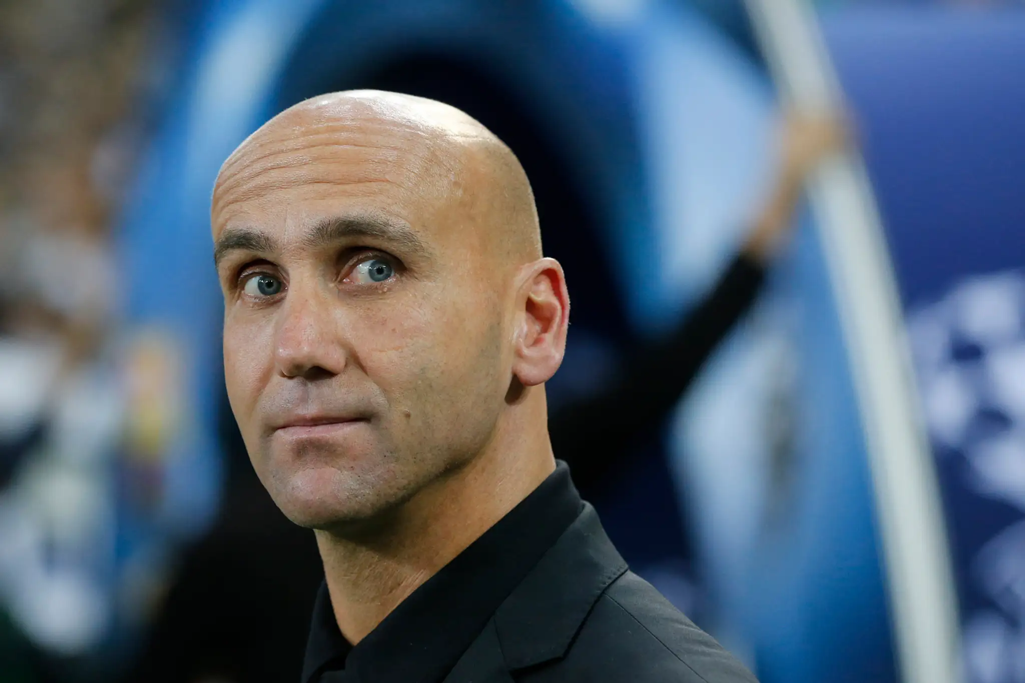 Kouč Borussie Mönchengladbach André Schubert počas duelu LM proti Barcelone.