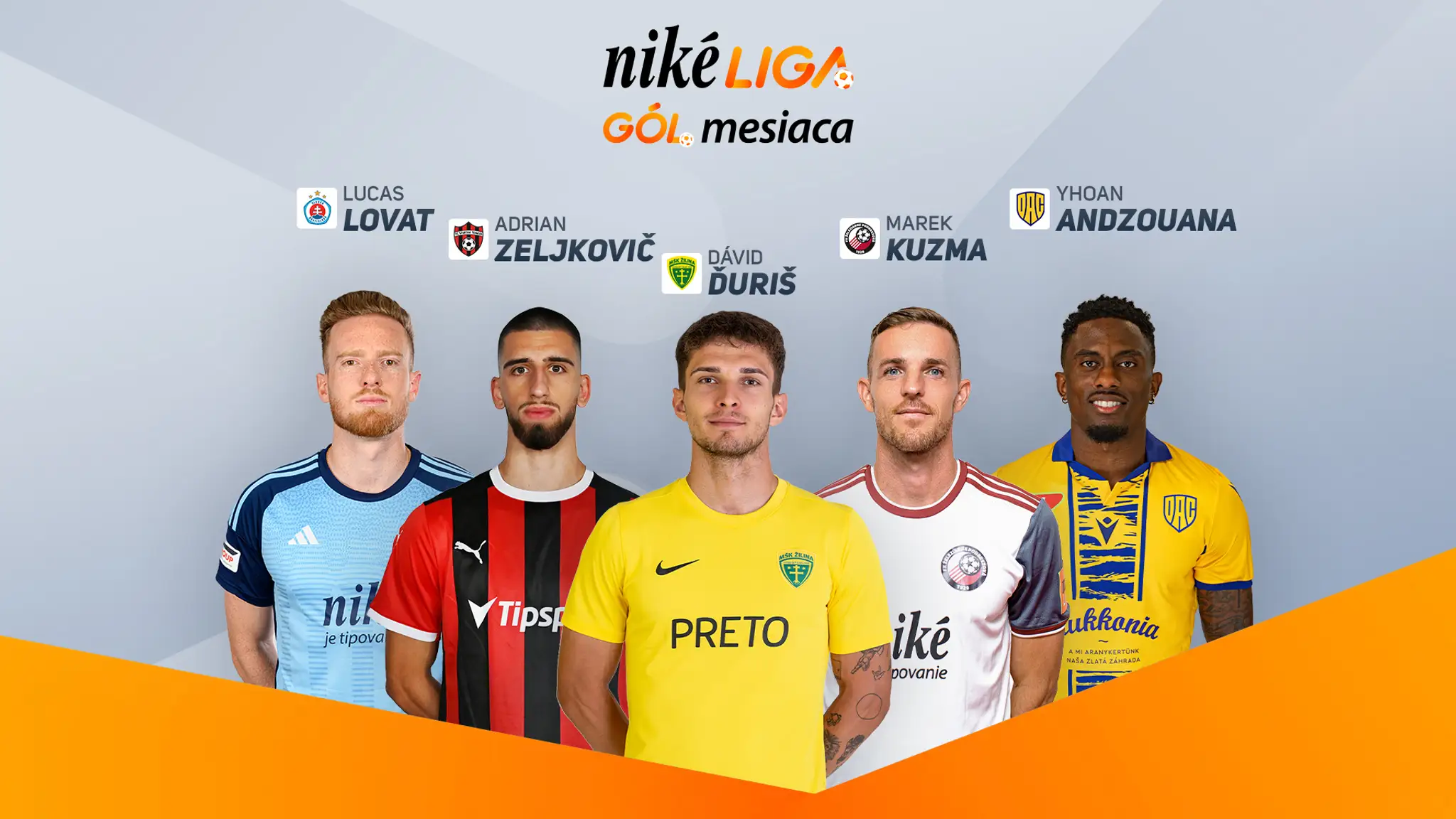 Nominovaní v ankete Gól mesiaca október.