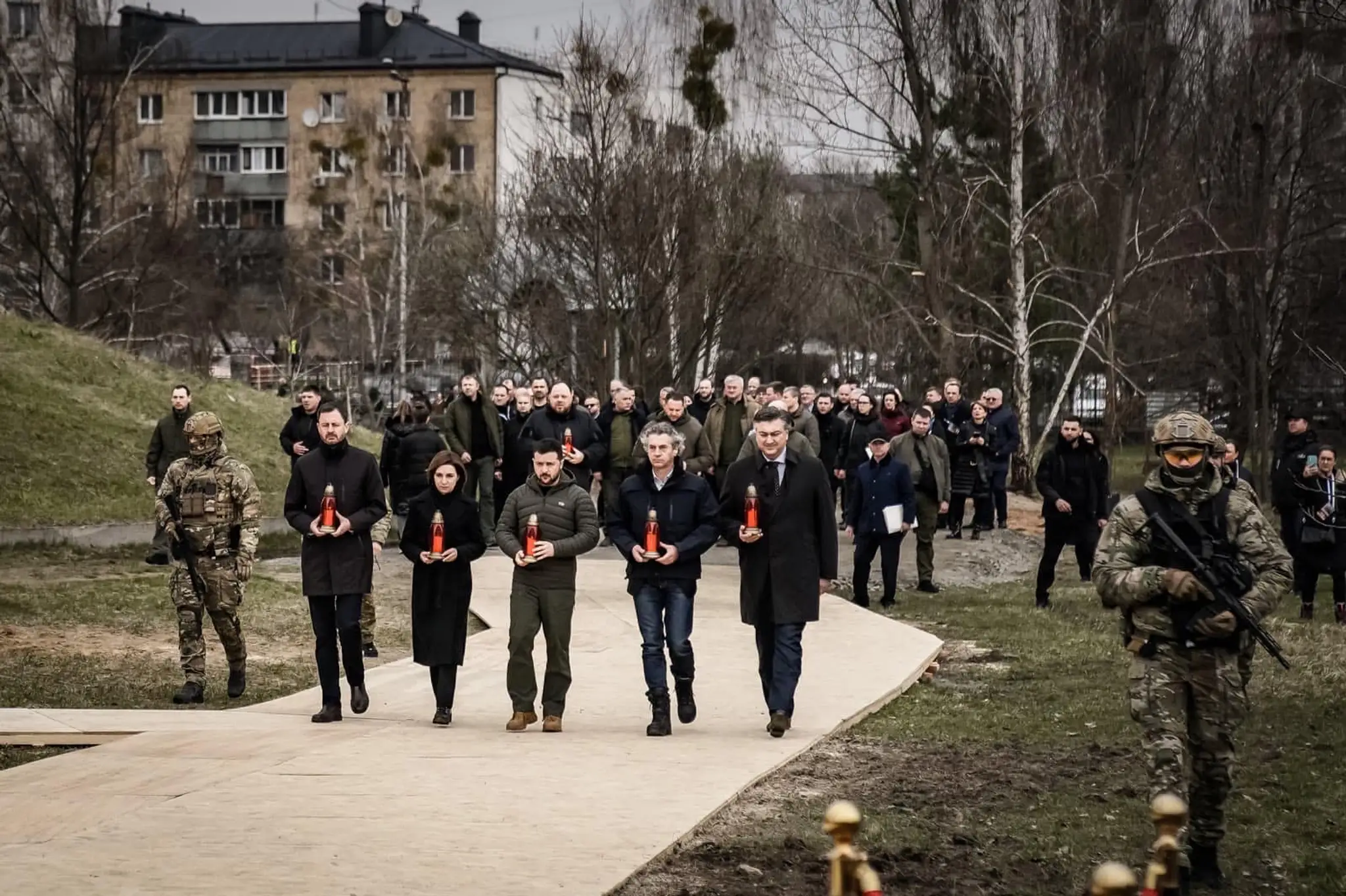 Slovenská delegácia na Ukrajine.