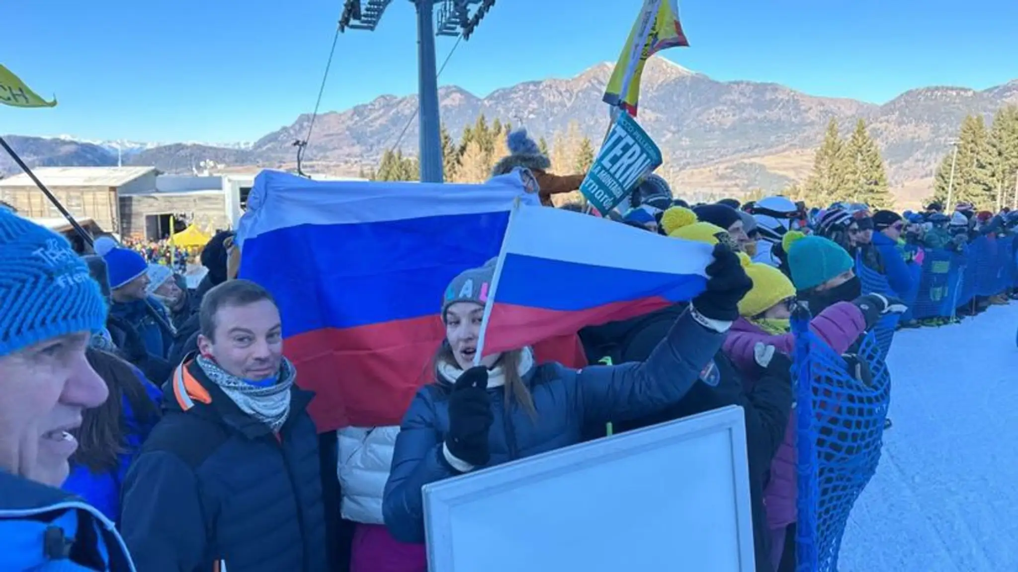 Ruskí fanúšikovia na Tour de Ski